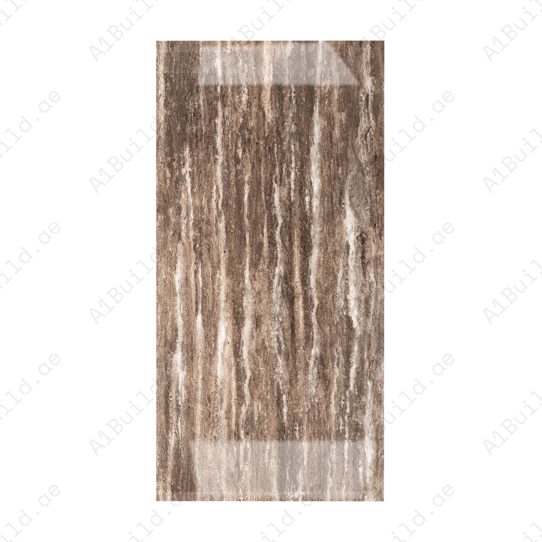 Travertino Texo Brown 80x160cm 9 mm high glossy porcelain tiles. Luxurious brown marble-look floor & wall tiles for UAE interiors.