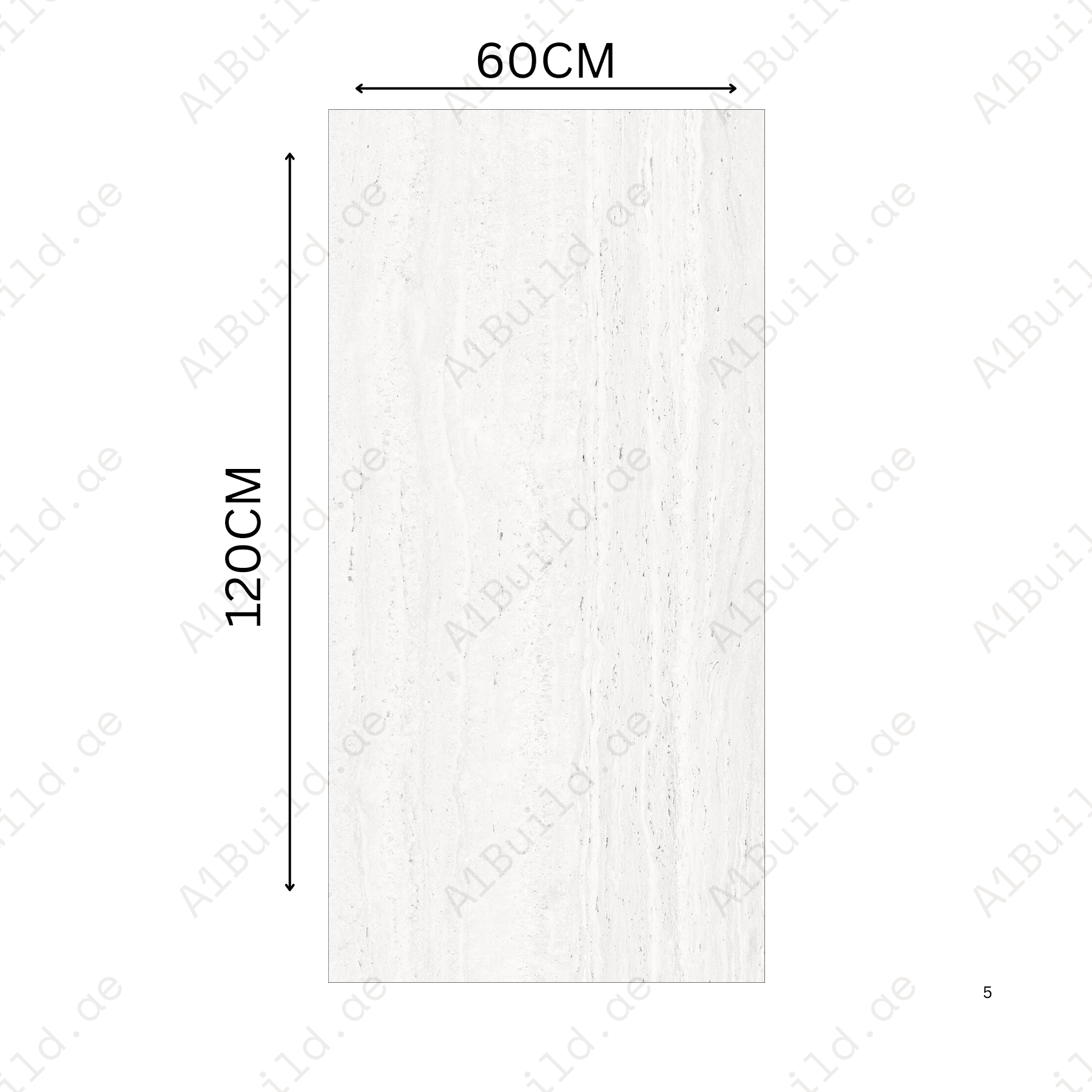 Travino Bianco 60x120cm porcelain tile, 20mm thick with R11 slip-resistant rough matt finish. Elegant white stone look, ideal for outdoor spaces.