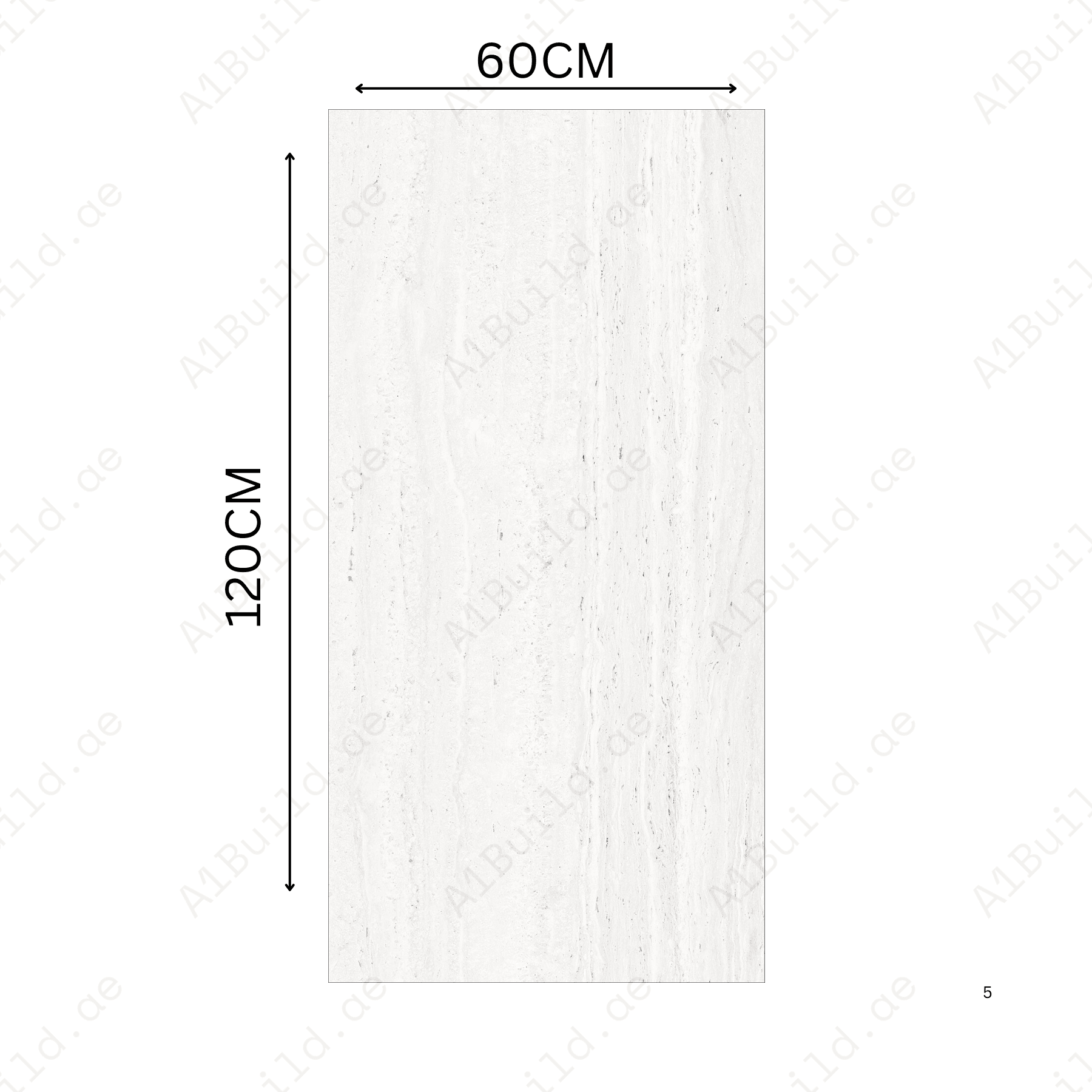 Travino Bianco 60x120cm porcelain tile, 20mm thick with R11 slip-resistant rough matt finish. Elegant white stone look, ideal for outdoor spaces.