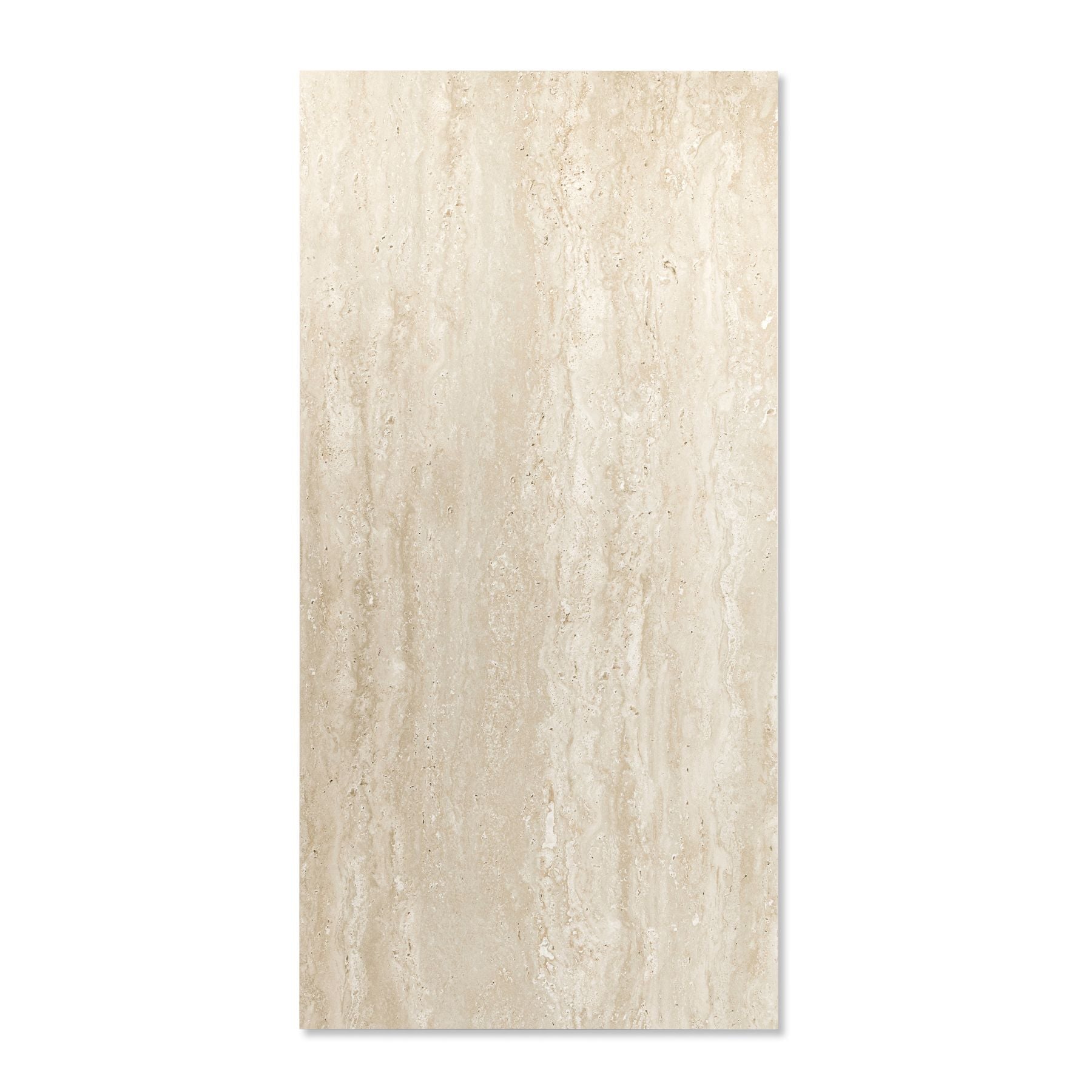 Treviso Beige matt marble effect porcelain tile 60x120cm with 9mm thickness features warm beige tones, soft veining and smooth finish.