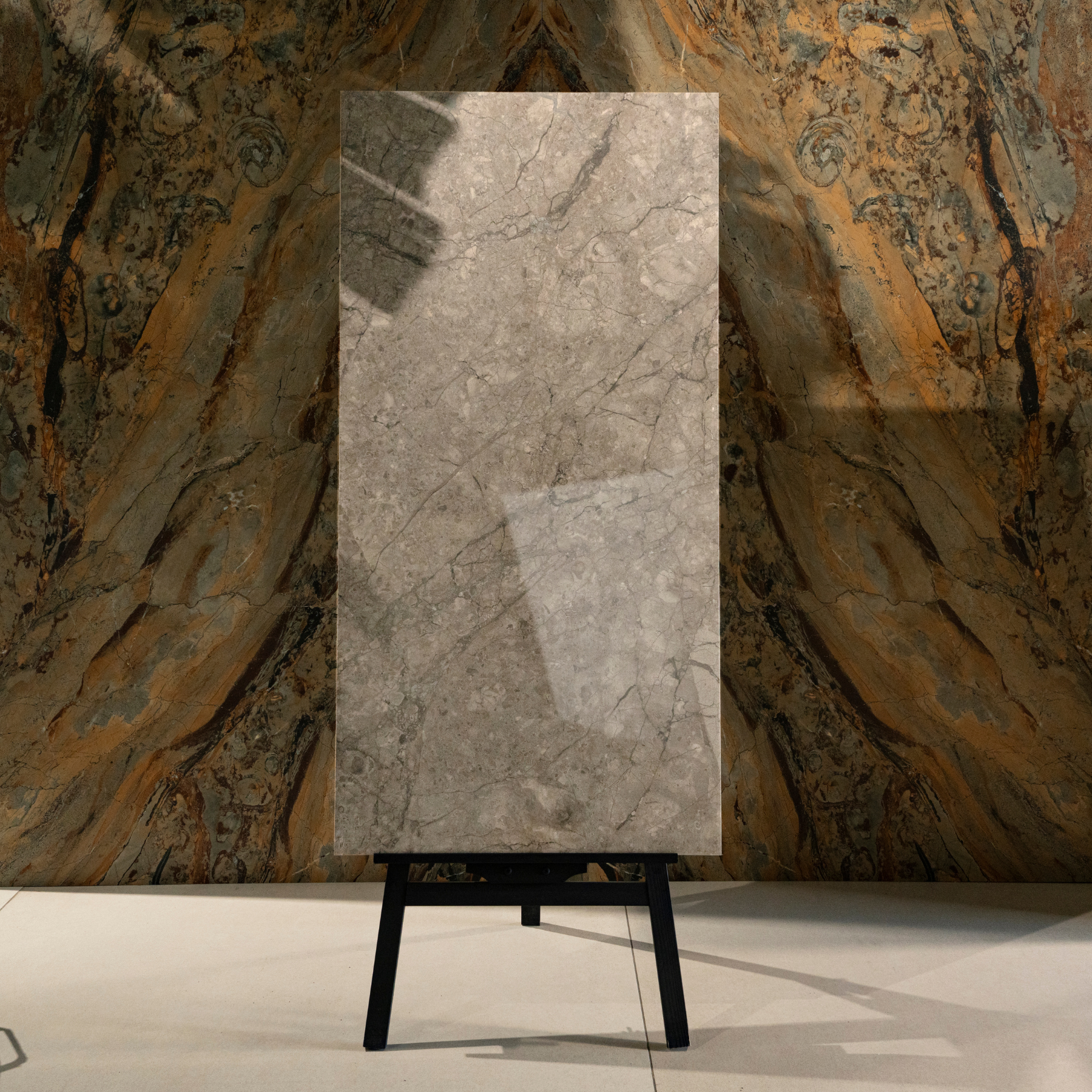 Turkish William porcelain tile 60x120cm 9mm thickness, marble look design, durable porcelain, ideal for floors and walls.