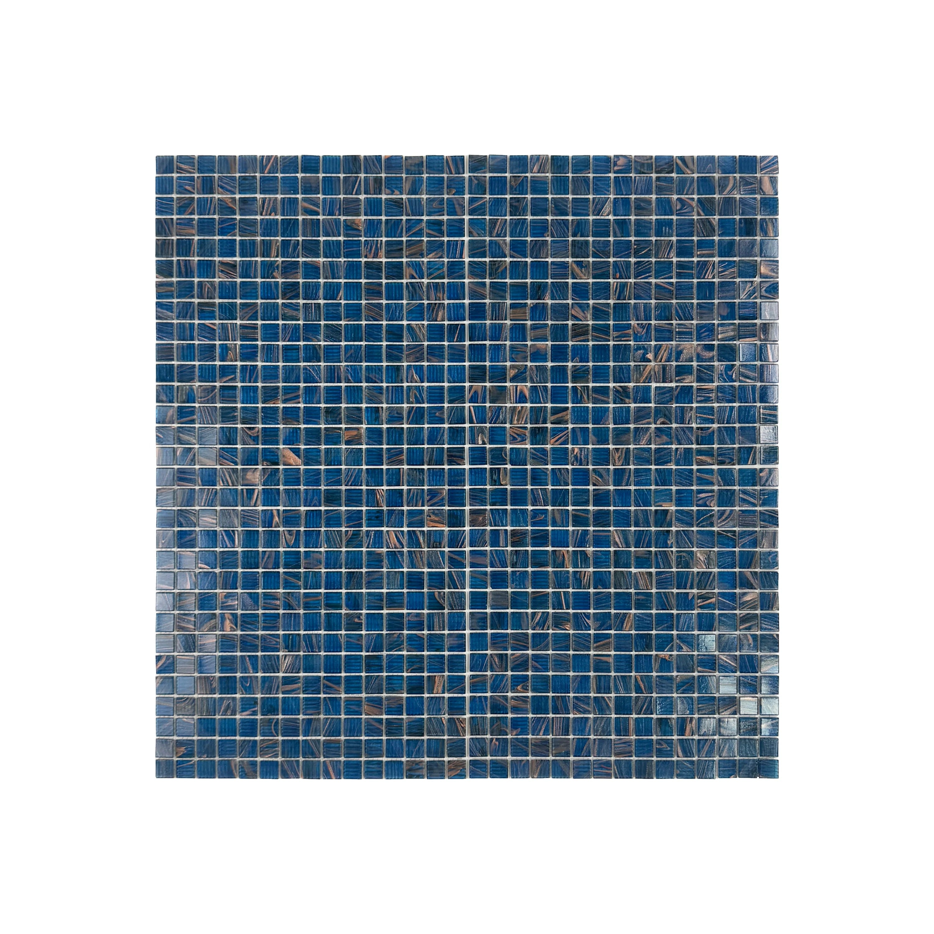 Ultramarine blue glass mosaic with gold lines for pools & spas. UV-resistant, slip-proof & eco-friendly—luxury design ideal for Dubai’s aquatic projects.