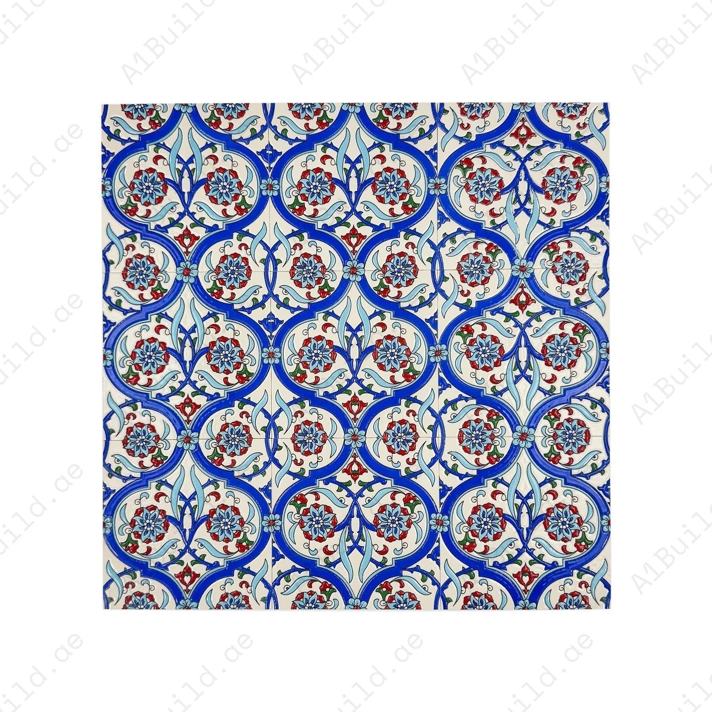 Upgrade interiors with Royal Souk Pattern 801 glossy ceramic tiles. Ideal for walls & floors, offering Moroccan charm, durability & elegant glossy appeal.