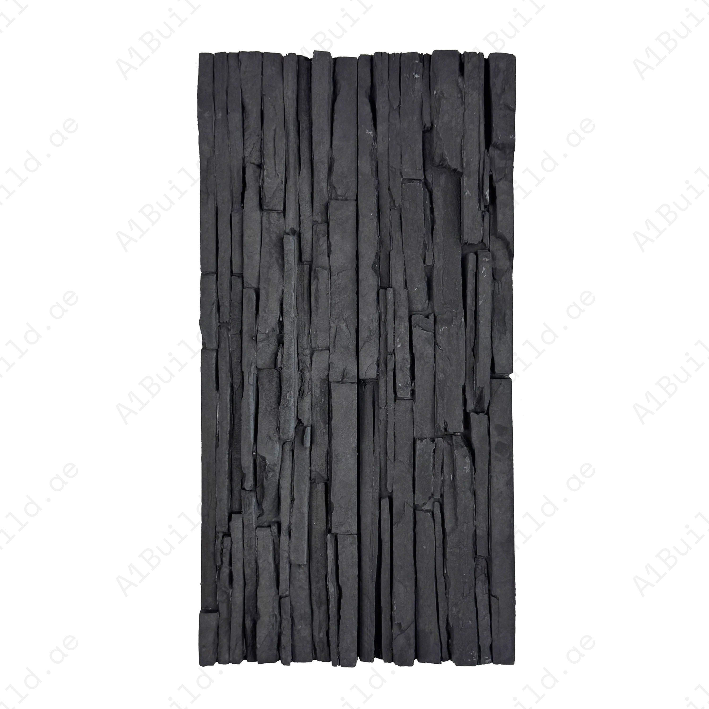 Upgrade interiors with Tuscany Essence Iron Grey Cement Artificial Tile. Strong, modern split surface design perfect for walls, accents, and décor projects.