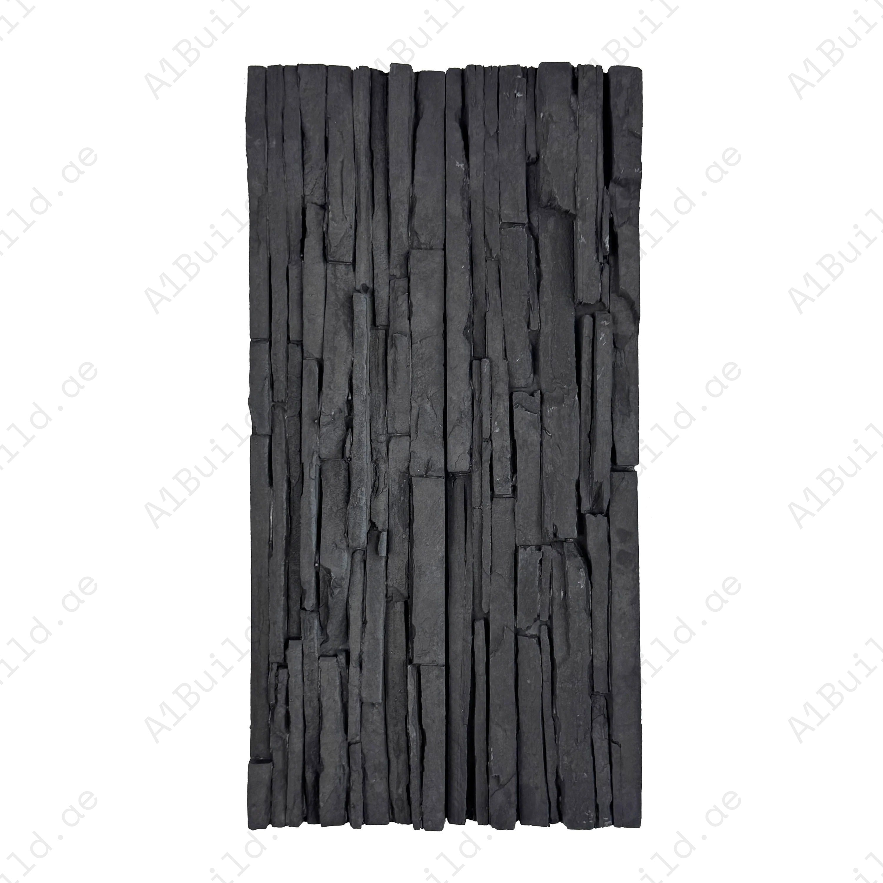 Upgrade interiors with Tuscany Essence Iron Grey Cement Artificial Tile. Strong, modern split surface design perfect for walls, accents, and décor projects.