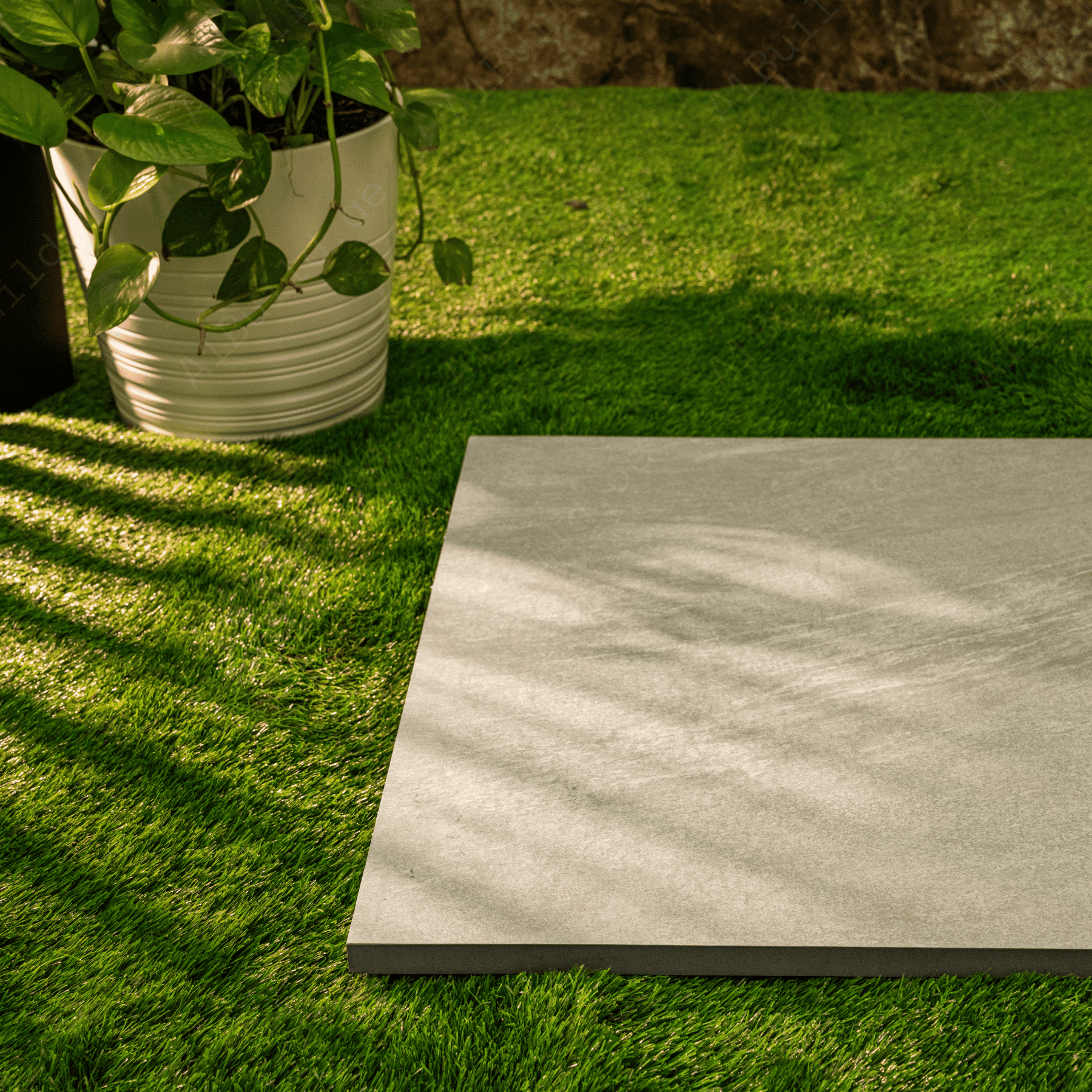 Urban Graphite Stone Look Porcelain Tile 60x120cm 20mm Thickness