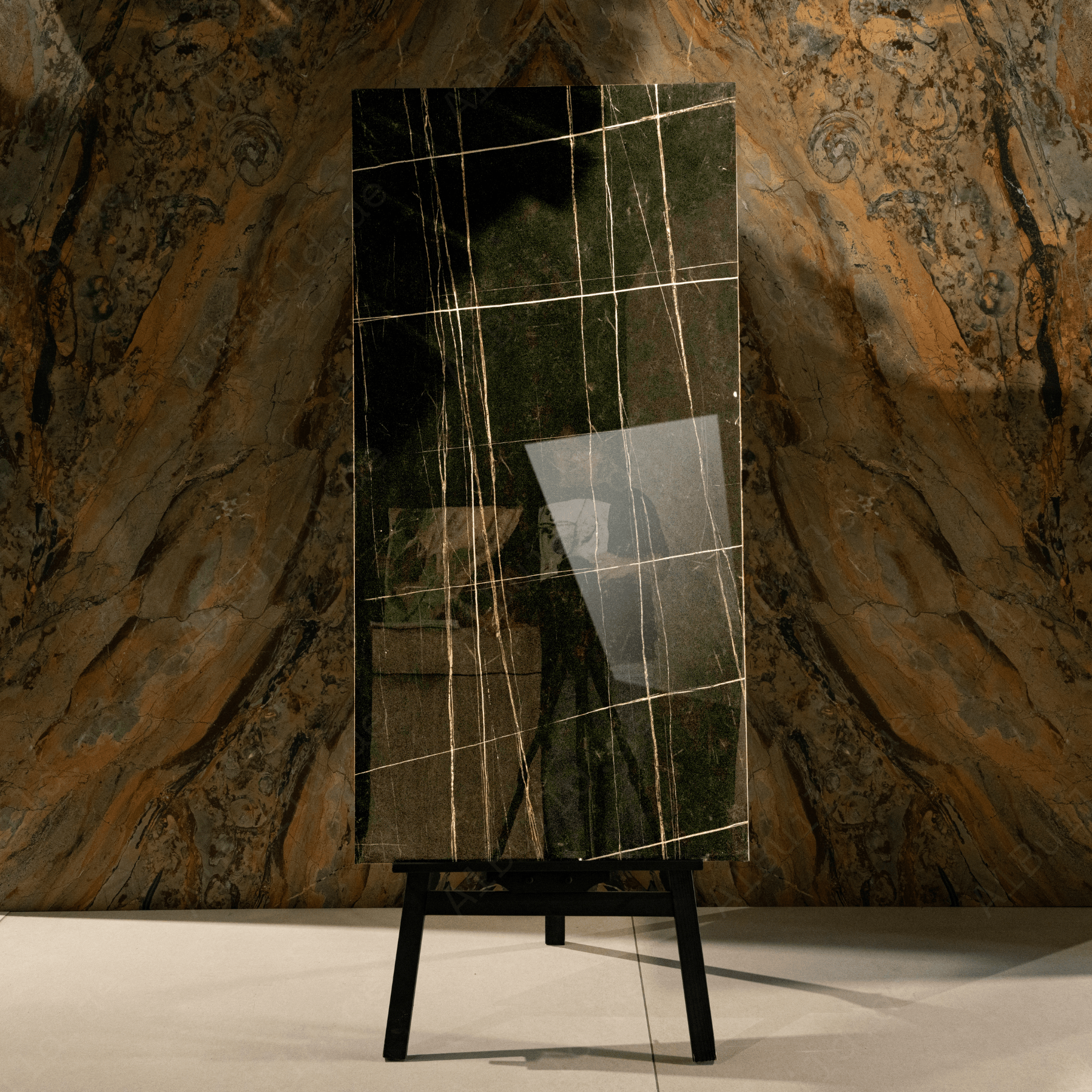 Venice Black tiles (60x120cm, 9mm) feature a High Gloss finish with a rich black design. Ideal for Indoor Floors and Walls, these Porcelain tiles deliver a sense of luxurious boldness and sophisticated style. The glossy surface deepens the black tones, creating a dramatic and elegant atmosphere perfect for enhancing any residential or commercial space.