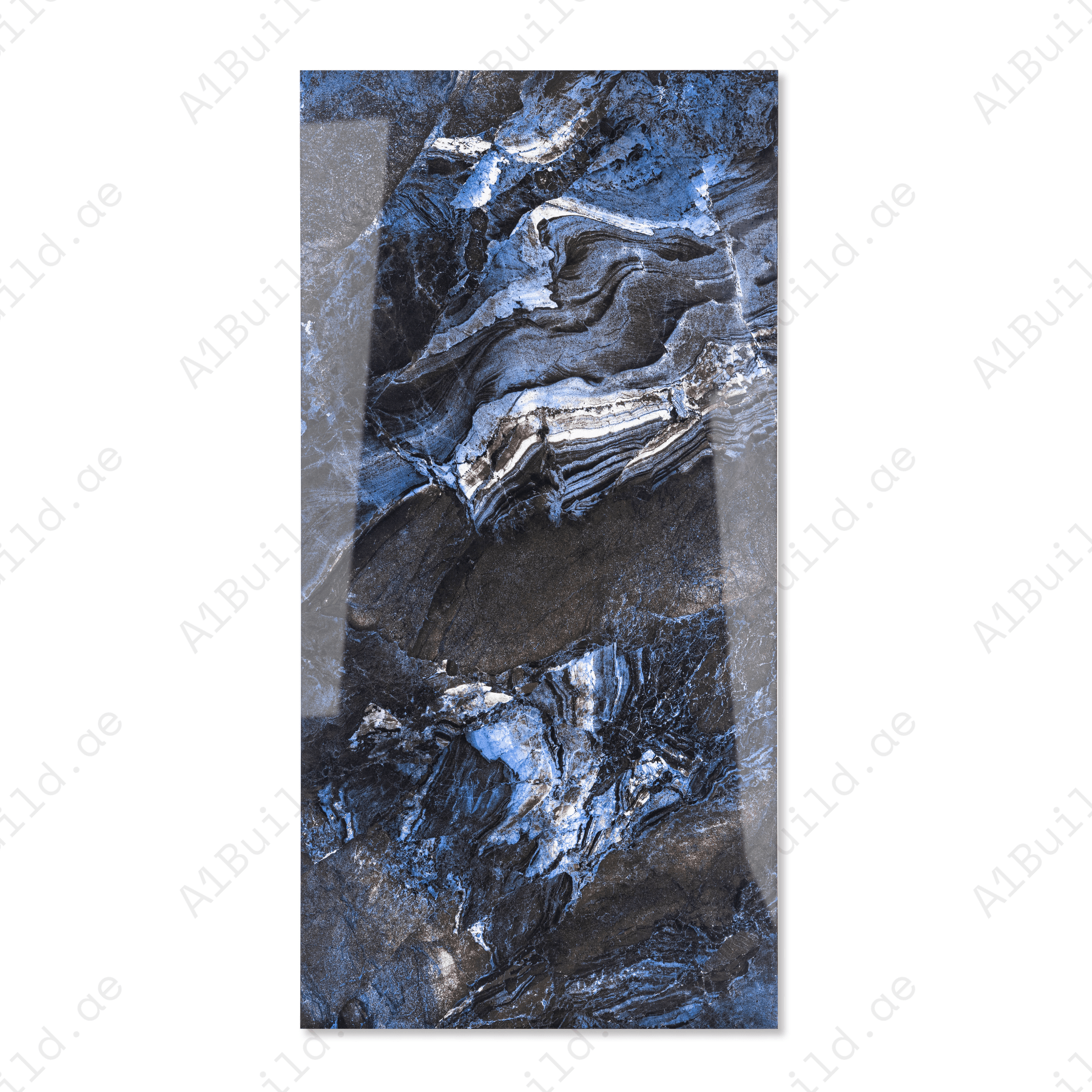 Venus Azul porcelain tile 60x120cm 9mm thickness, blue marble look design, durable porcelain, ideal for modern floors and walls.