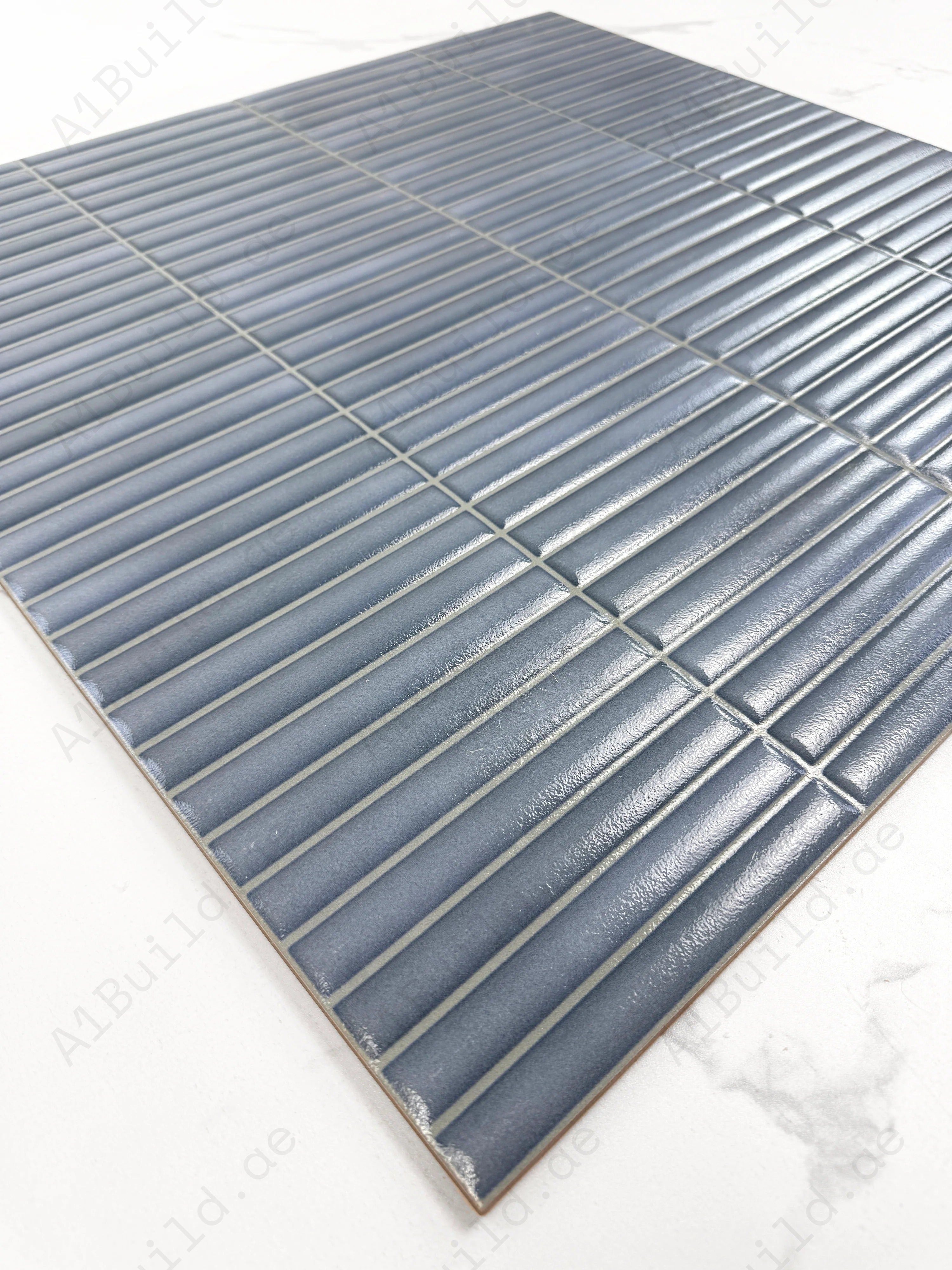 Vibrant Blue semimatte porcelain tile from Spanish Whispering Colors. Durable, waterproof & elegant design, ideal for kitchens, bathrooms & feature walls.