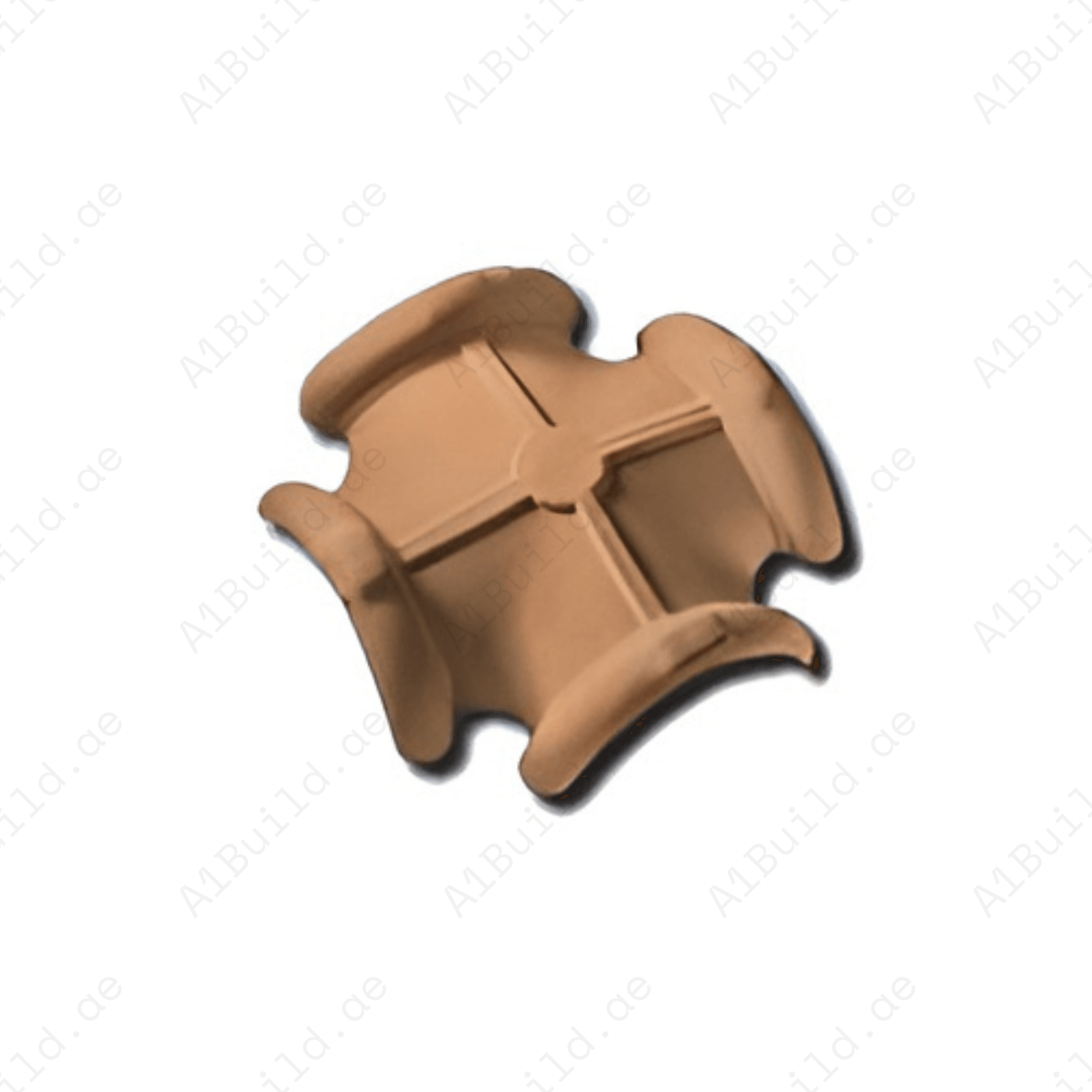 Virtus 4-way clay ridge junction for secure four-direction ridge intersections, offering strong sealing and long-lasting clay roof performance.