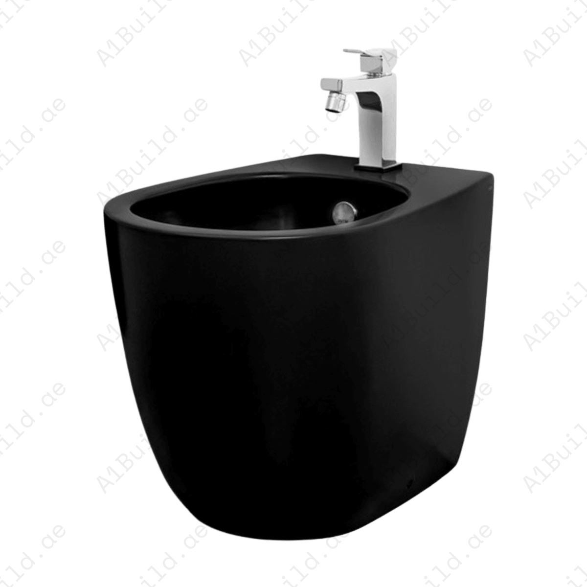 WALL HUNG BIDET, SIZE: 510*345*305 MM, MATT BLACK.
