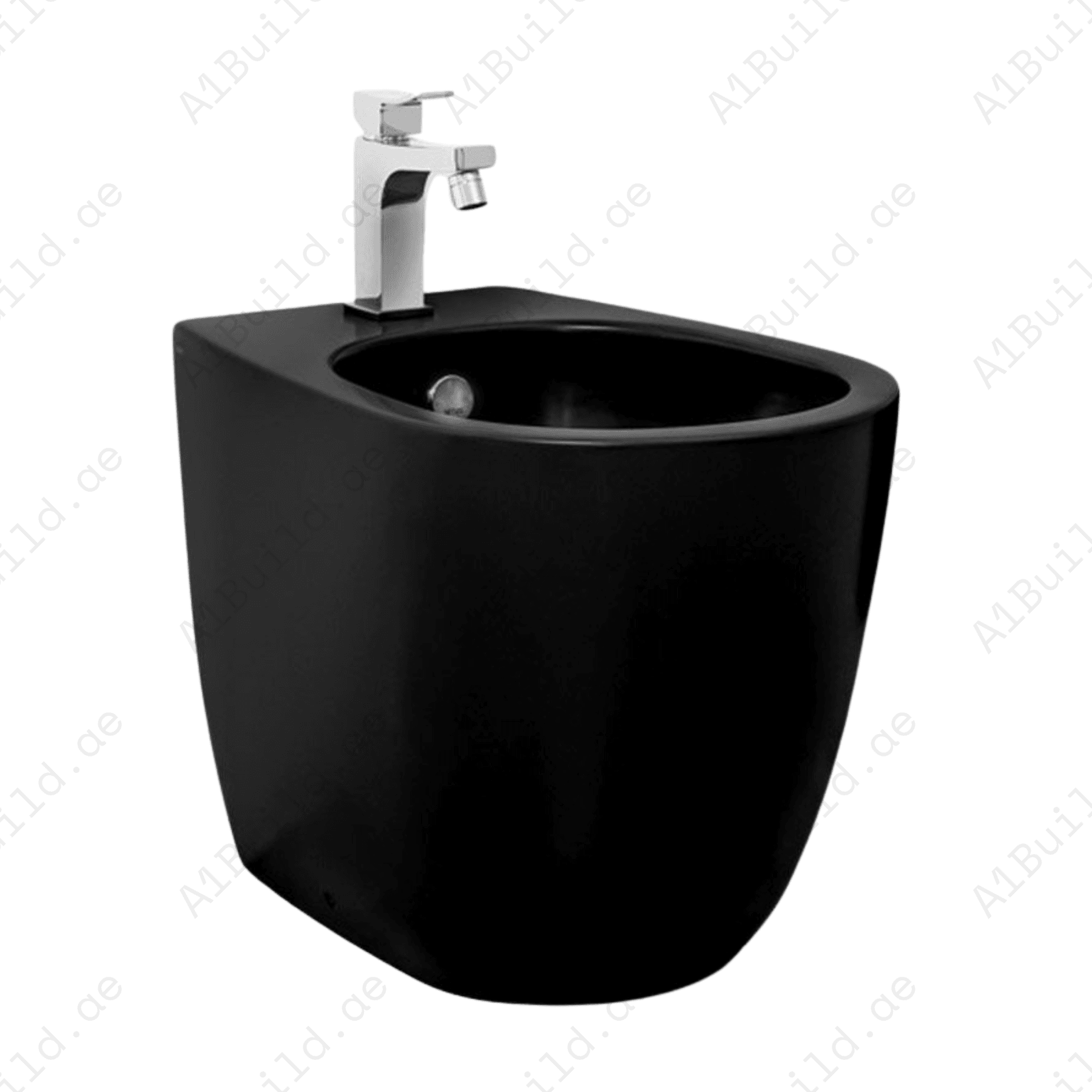 WALL HUNG BIDET, SIZE: 510*345*305 MM, MATT BLACK.