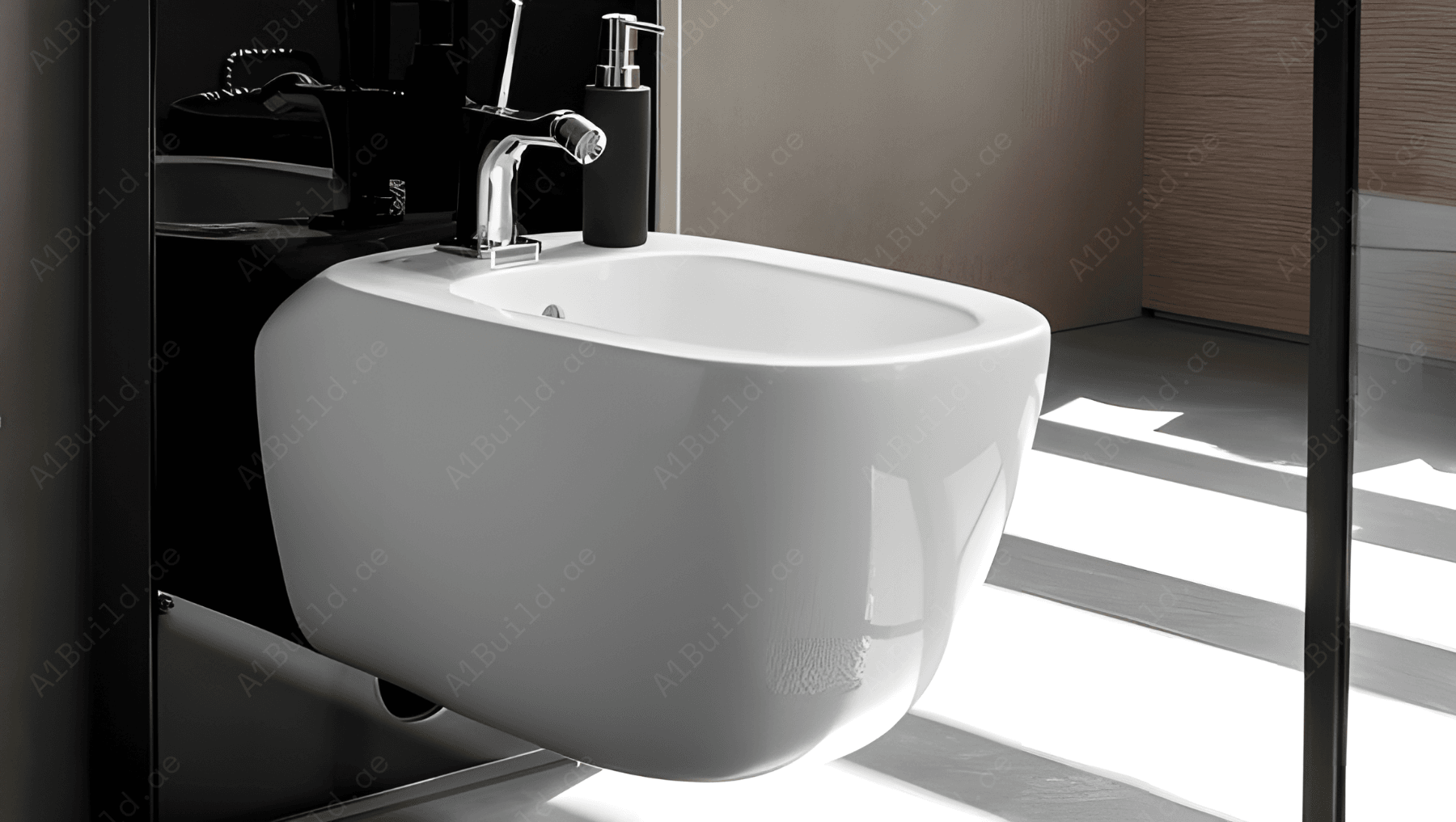 WALL HUNG BIDET, SIZE: 510*345*305 MM, WHITE COLOR.