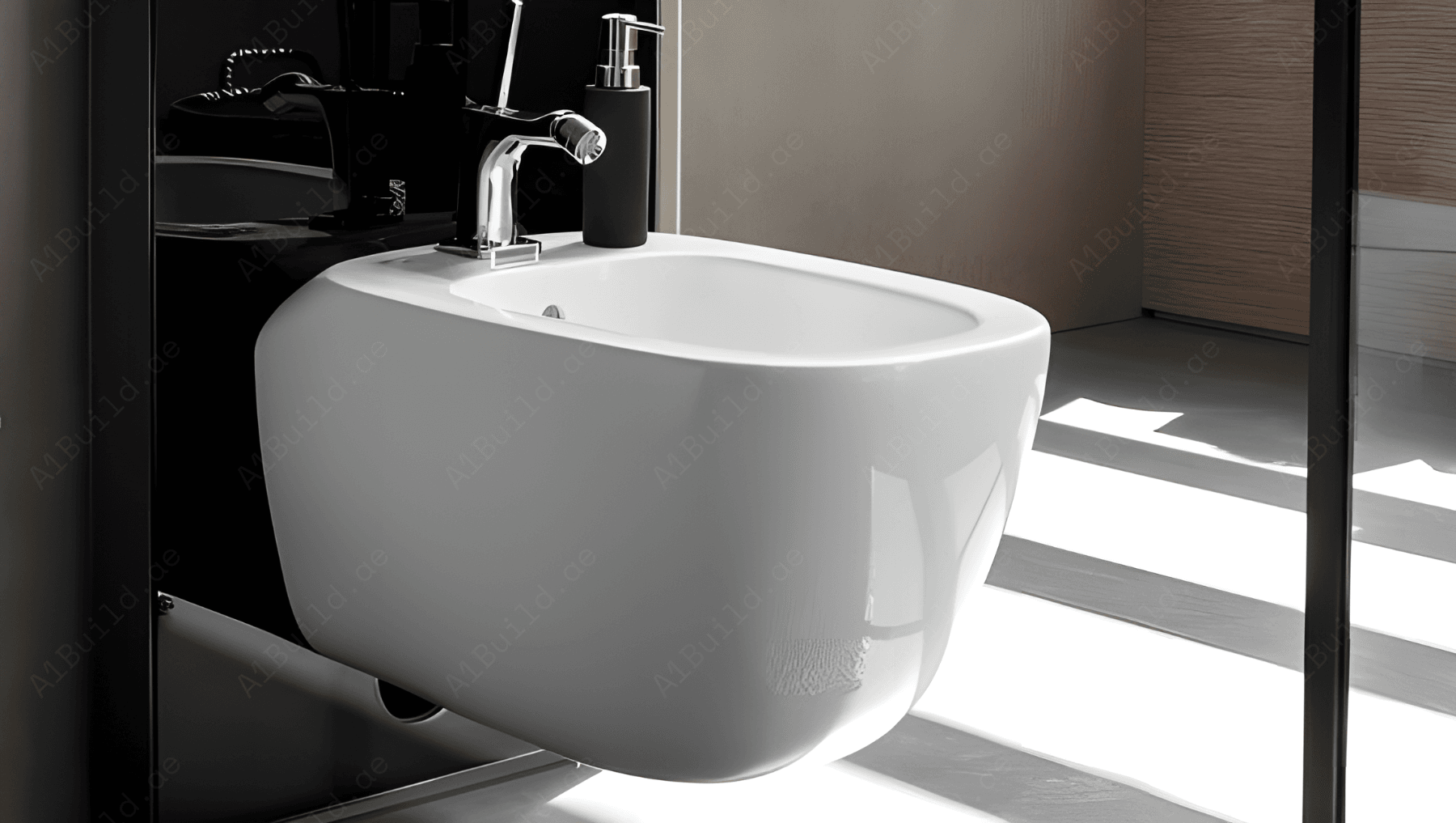WALL HUNG BIDET, SIZE: 510*345*305 MM, WHITE COLOR.