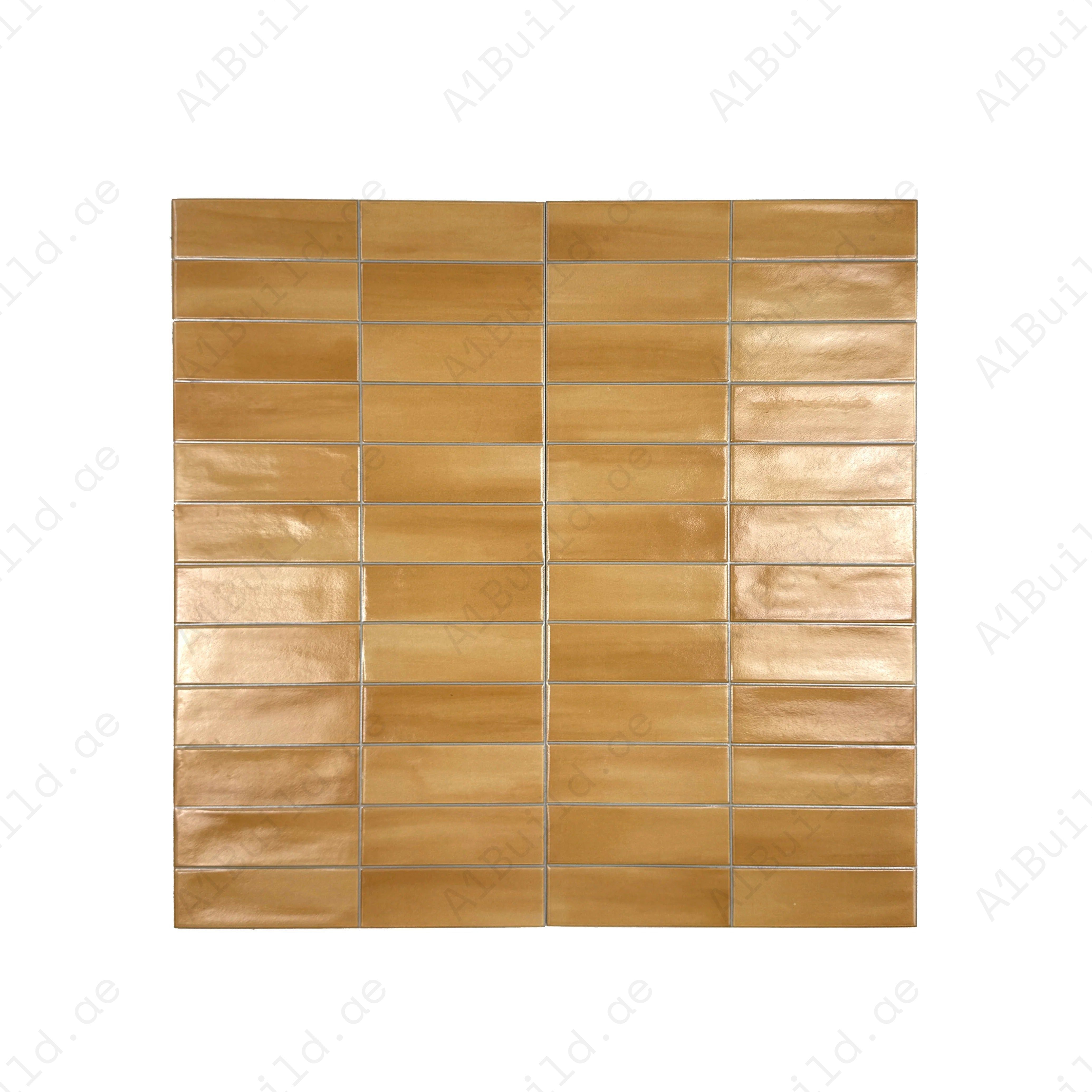 Warm Honey semimatte porcelain tile from Whispering Colors Series. Durable, waterproof & stylish, perfect for kitchens, bathrooms, pools & living spaces.