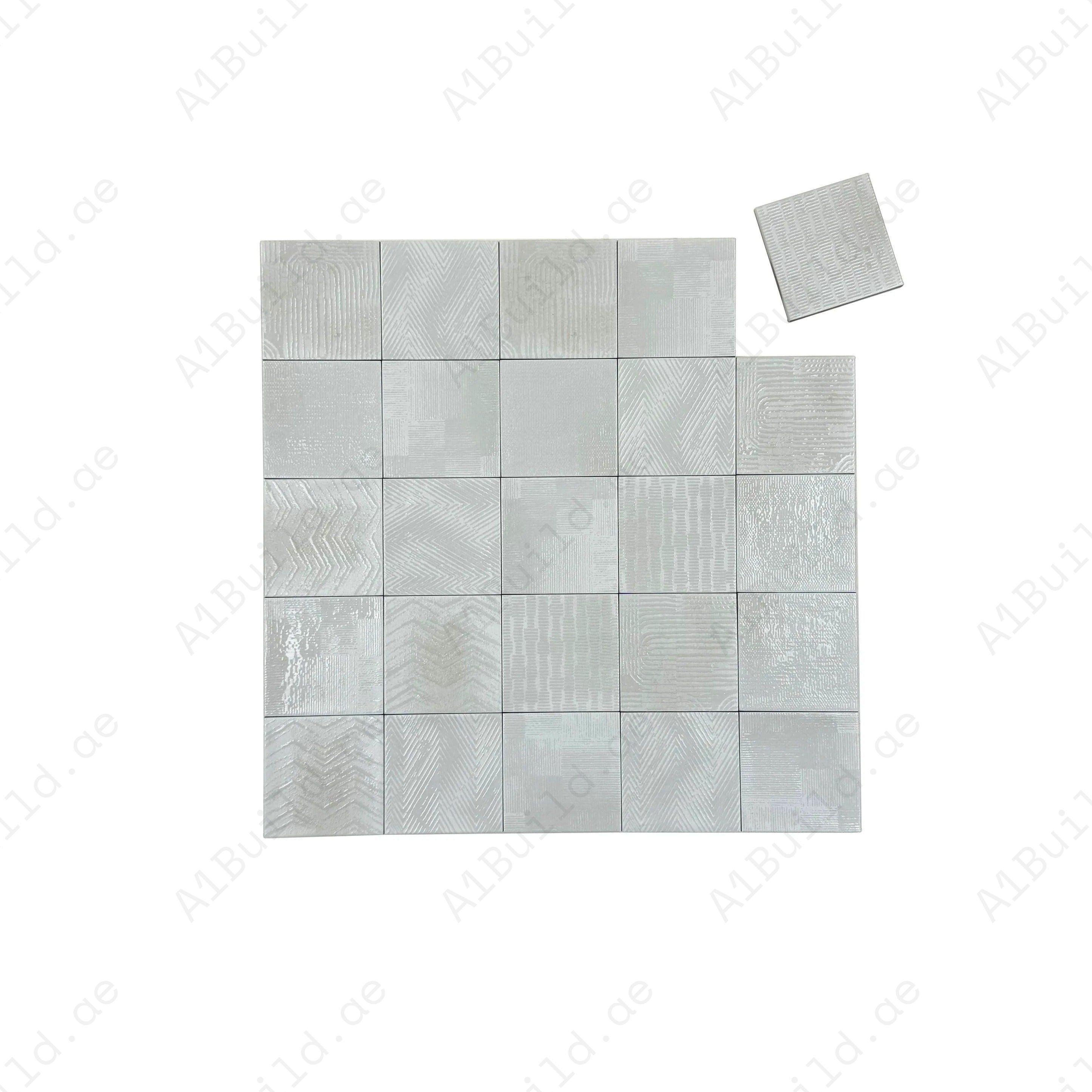 Warm White glossy porcelain subway tile from Radiant Harmony Series. Durable, waterproof & elegant, ideal for kitchens, bathrooms, walls & high-traffic spaces.