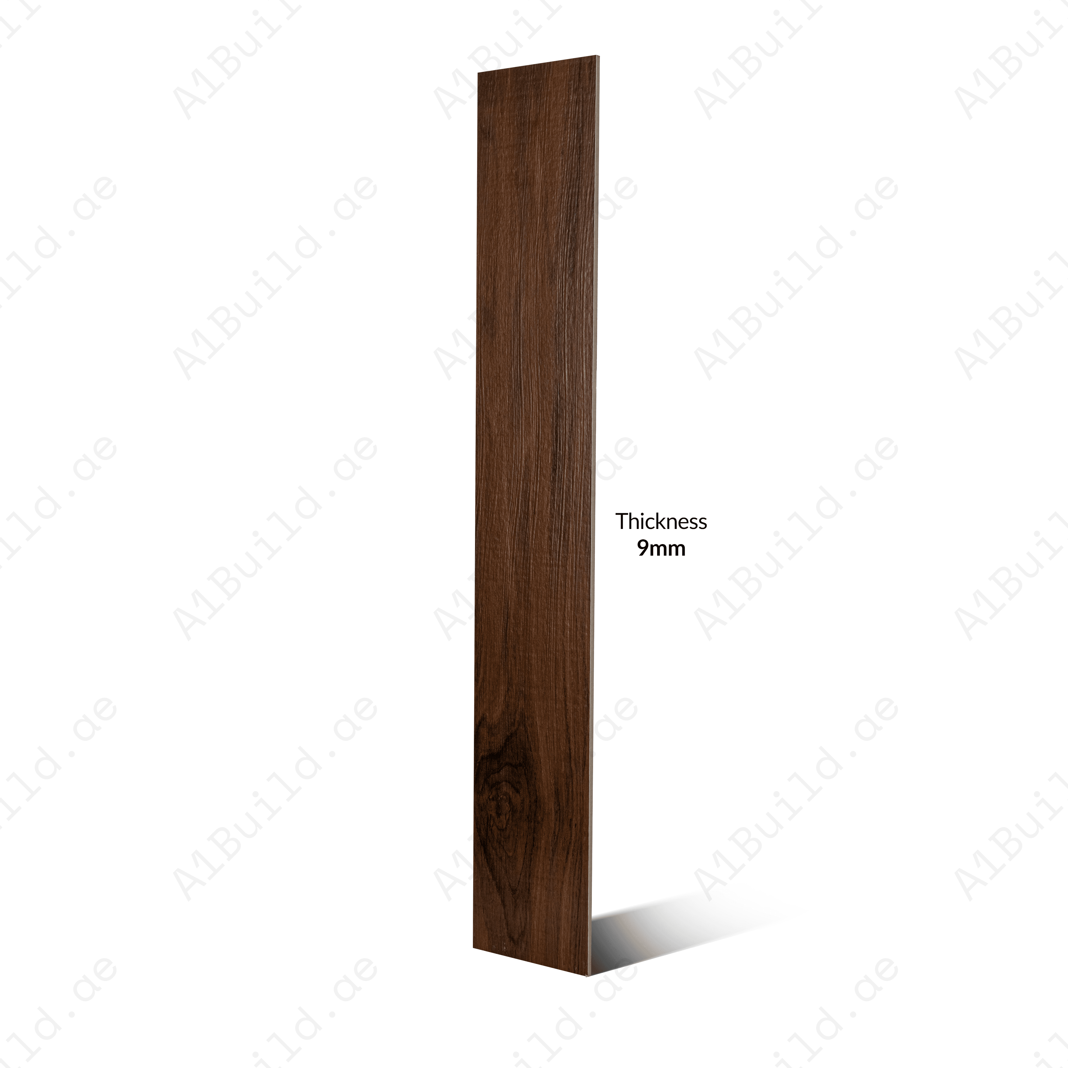 Wenge Cinnamon 20x12cm porcelain tile with 09mm thickness. Wood-inspired cinnamon shade, durable and stylish for walls and floors.