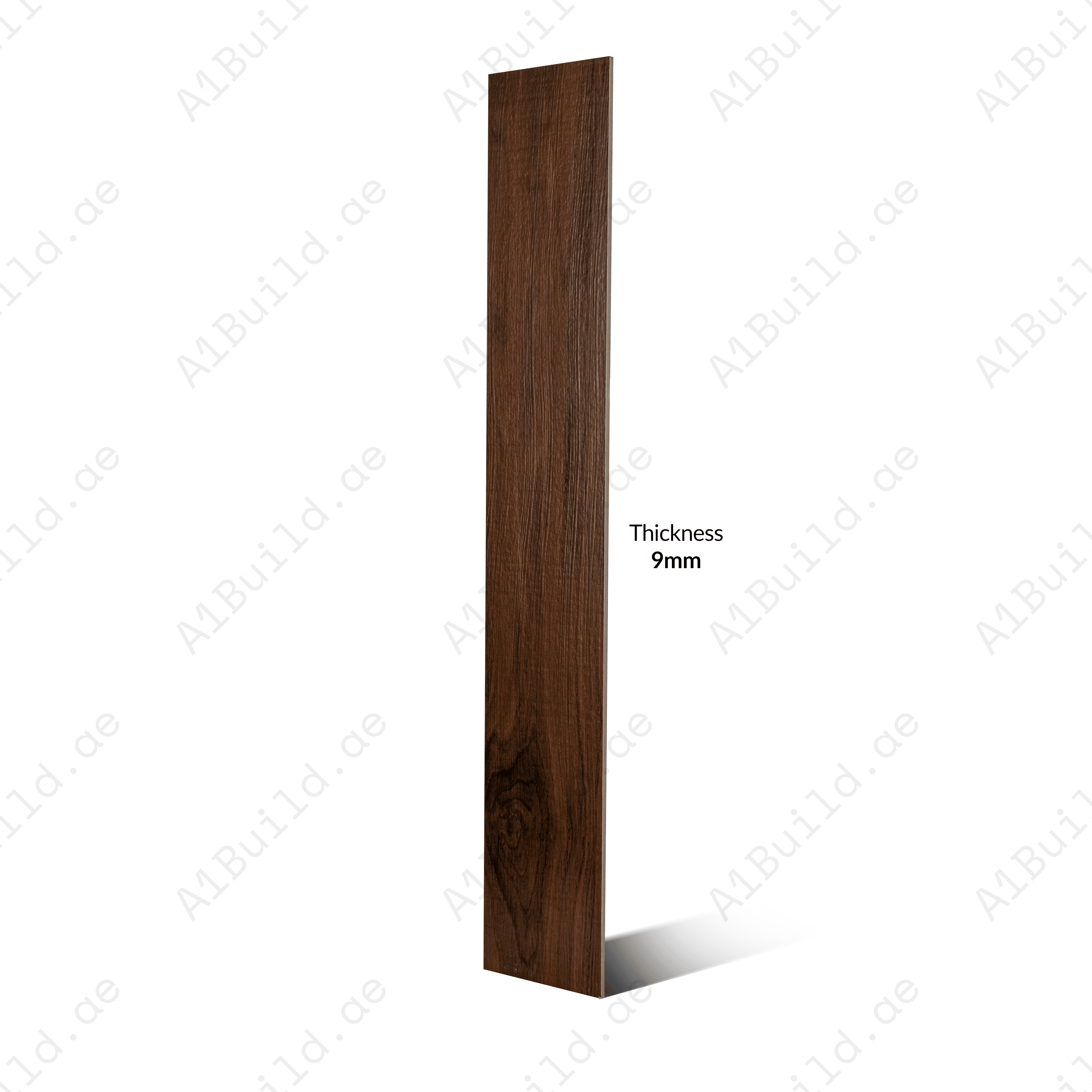 Wenge Cinnamon 20x12cm porcelain tile with 09mm thickness. Wood-inspired cinnamon shade, durable and stylish for walls and floors.