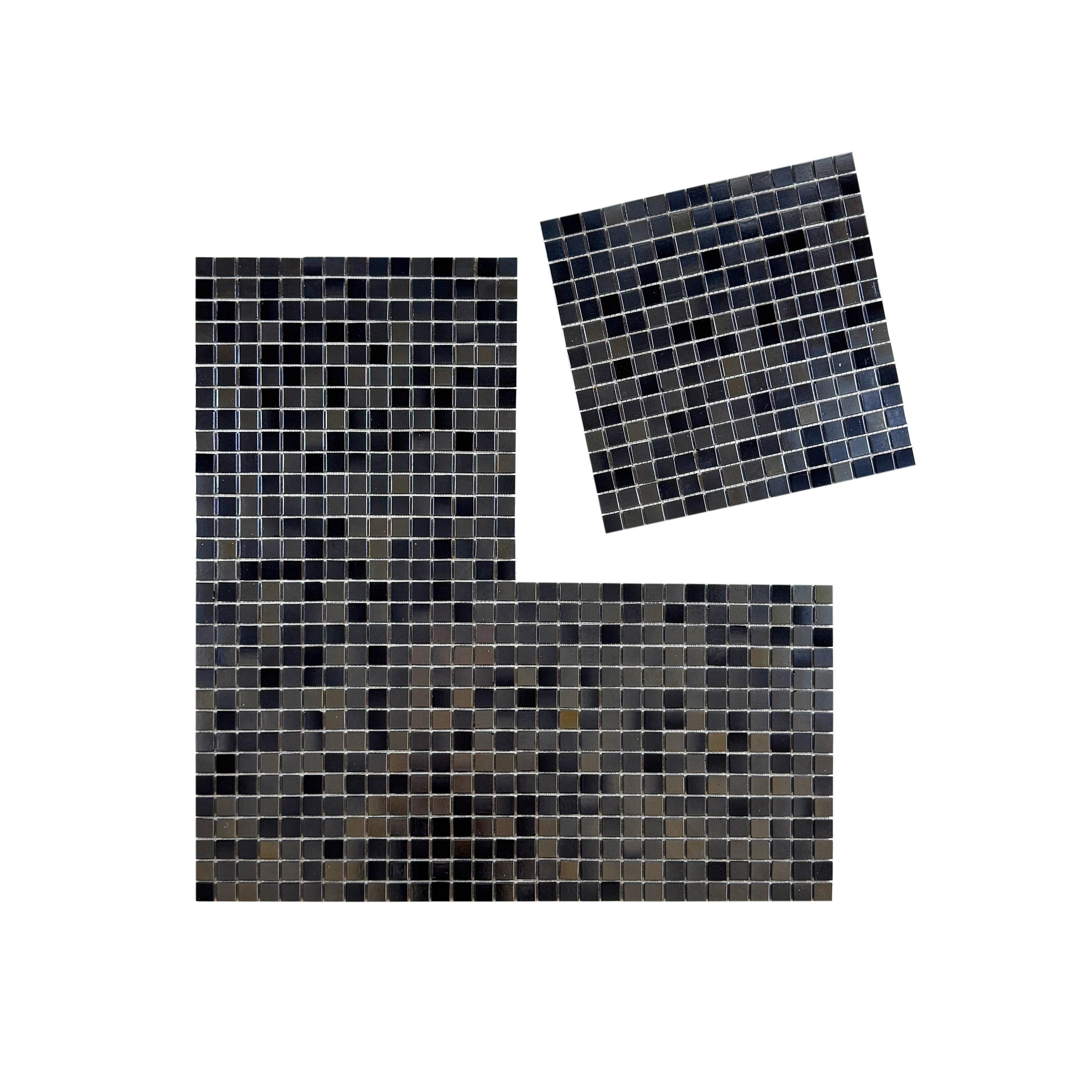 White iridescent & plain white mixed glass mosaic tiles for pools & spas. UV-resistant, slip-proof & eco-friendly perfect for luxury aquatic designs in Dubai.