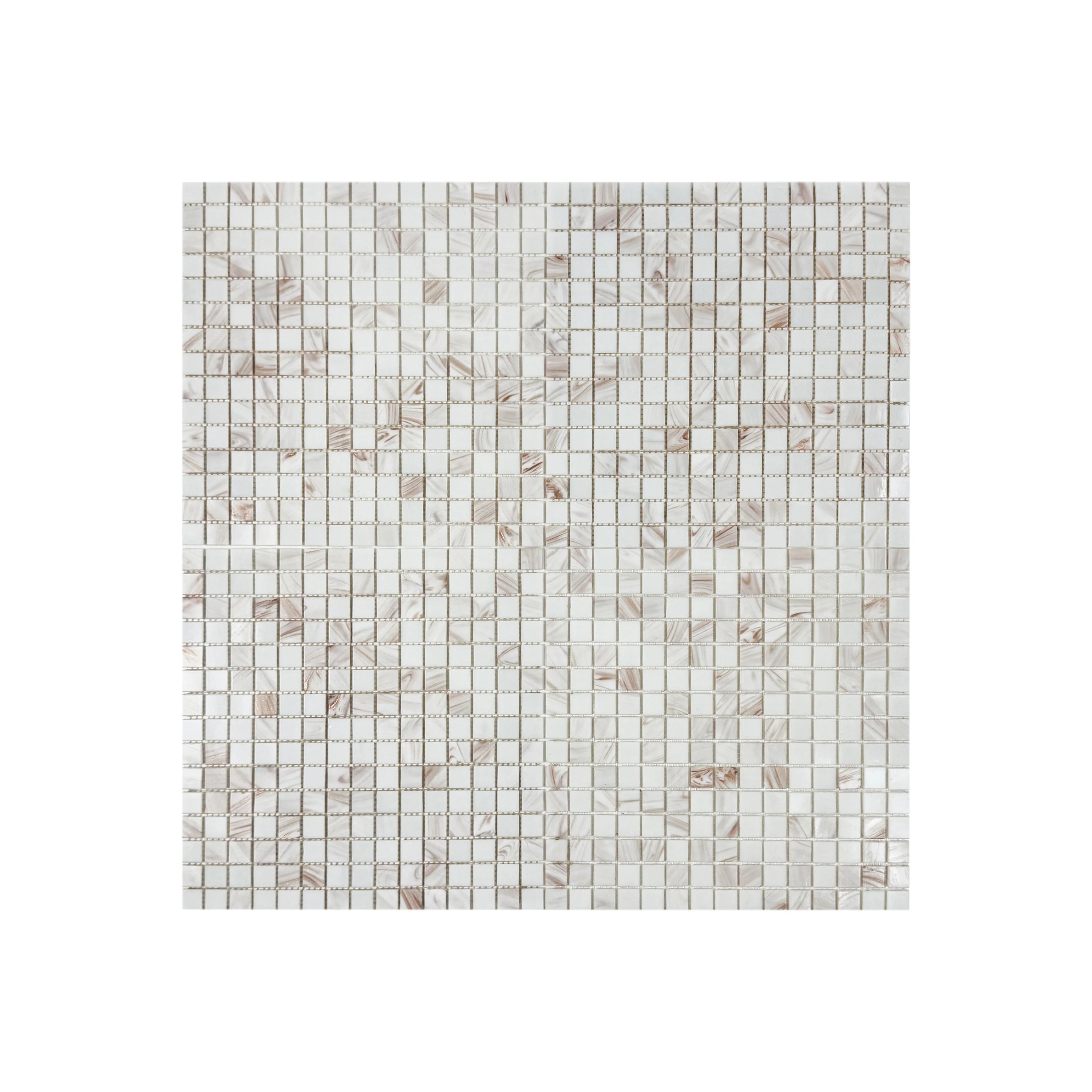 White with Gold Line Hot Melt Glass Mosaic tiles – slip-resistant, UV-stable, eco-friendly, and durable. Perfect for pools, spas, and water features in Dubai.