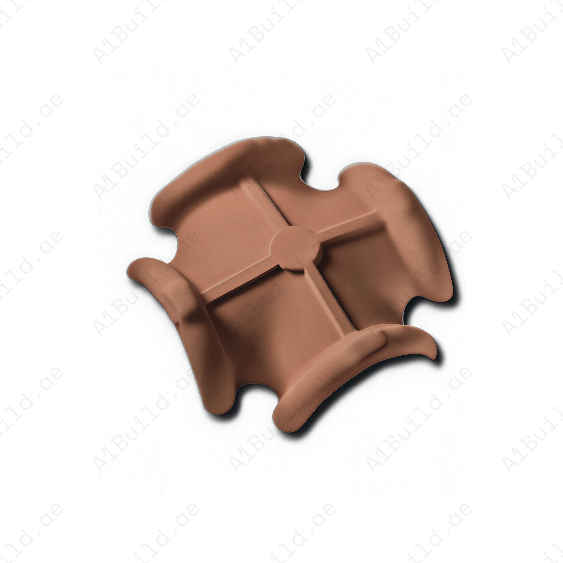 YAMAMA 4-way clay ridge junction for secure four-direction ridge intersections, offering strong sealing and long-lasting clay roof performance.