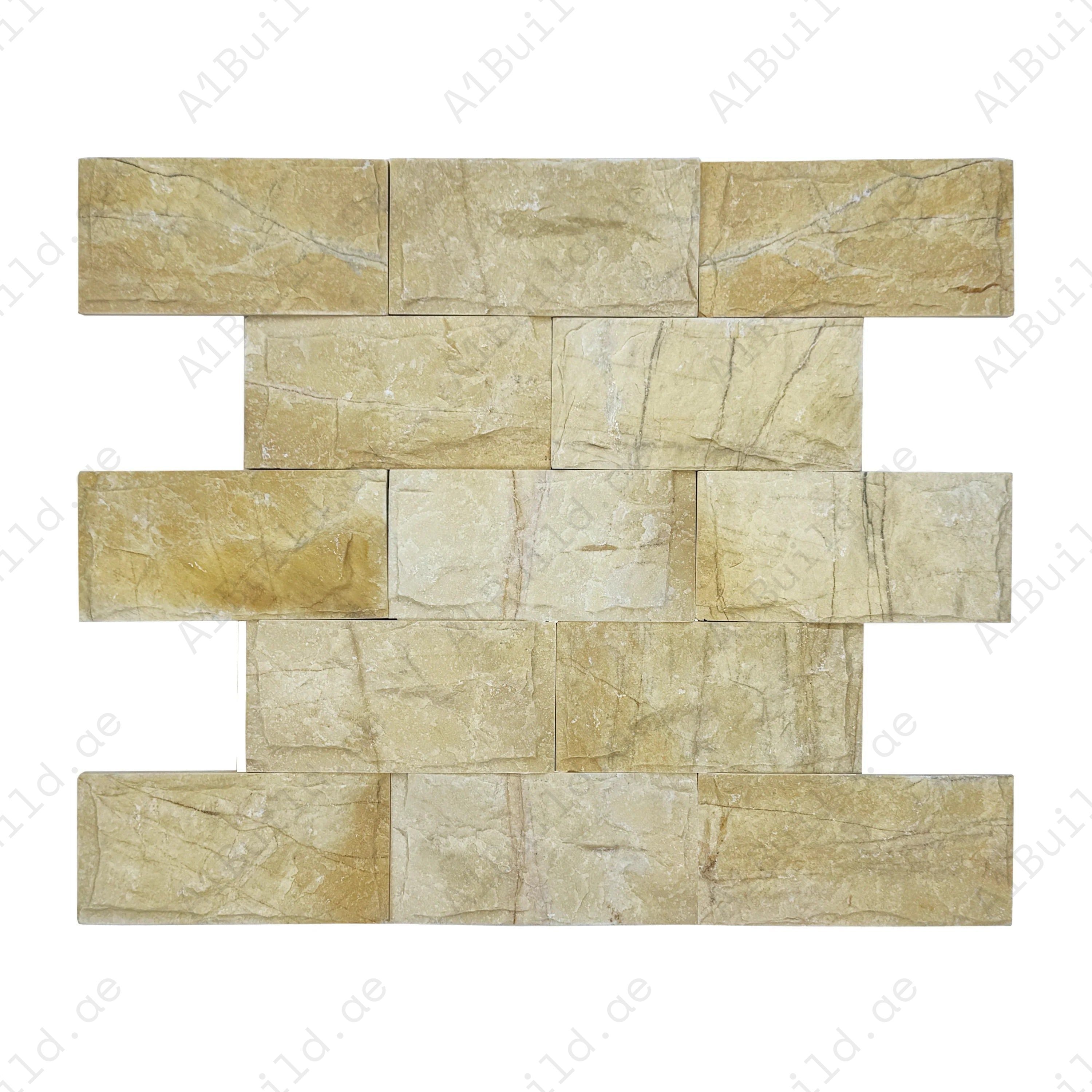 Yellow Mushroom marble wall cladding in premium stone with vibrant tones. Perfect for walls, feature areas, and interiors with rich natural textured charm.