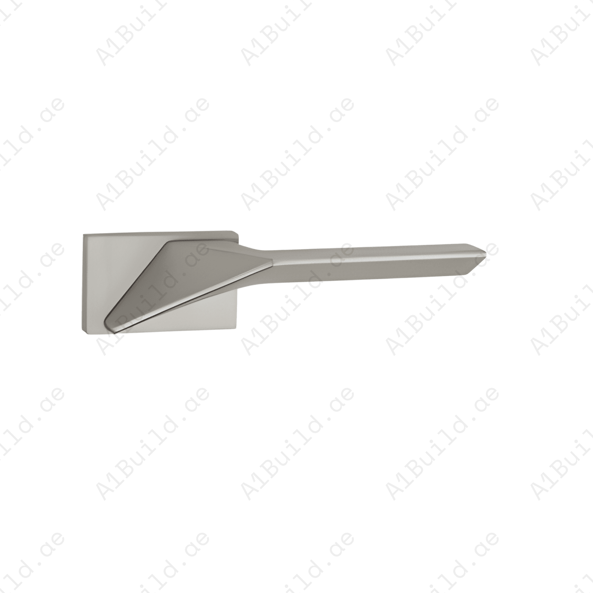 ZR-501 premium zinc alloy door lock handle in Matt Satin Nickel finish. Durable architectural lockset for luxury homes, offices, and modern interiors.
