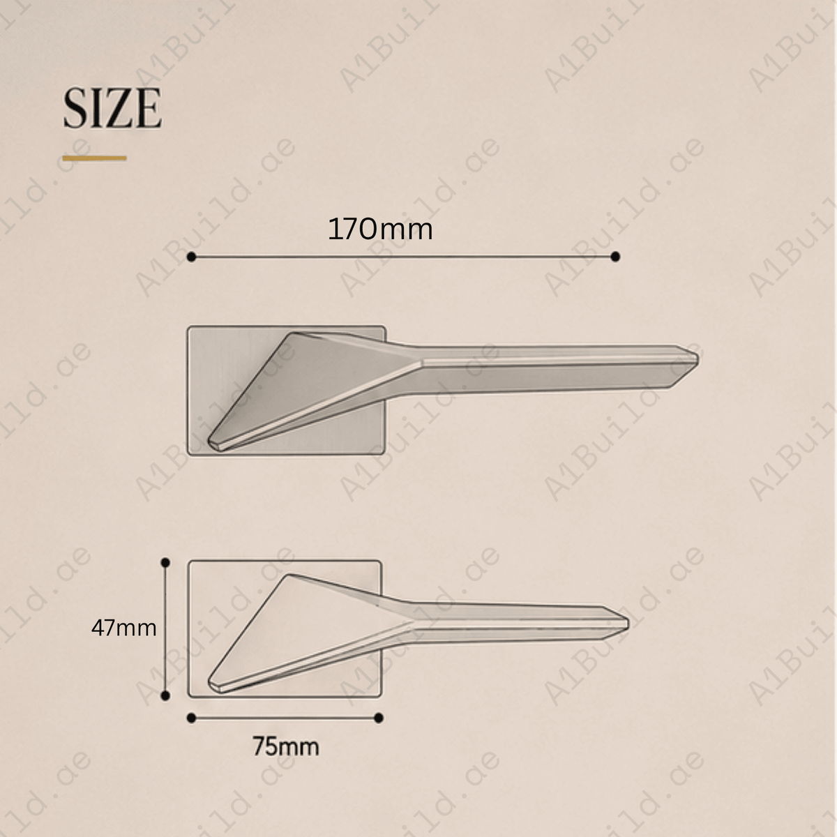 ZR-501 premium zinc alloy door lock handle in Matt Satin Nickel finish. Durable architectural lockset for luxury homes, offices, and modern interiors.