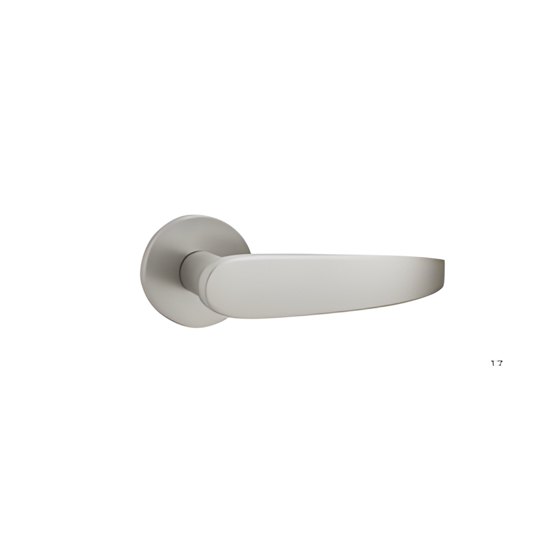 ZR-688 premium zinc alloy door lock handle in Matt Satin Nickel finish. Durable modern architectural hardware for homes, offices, and hotels.