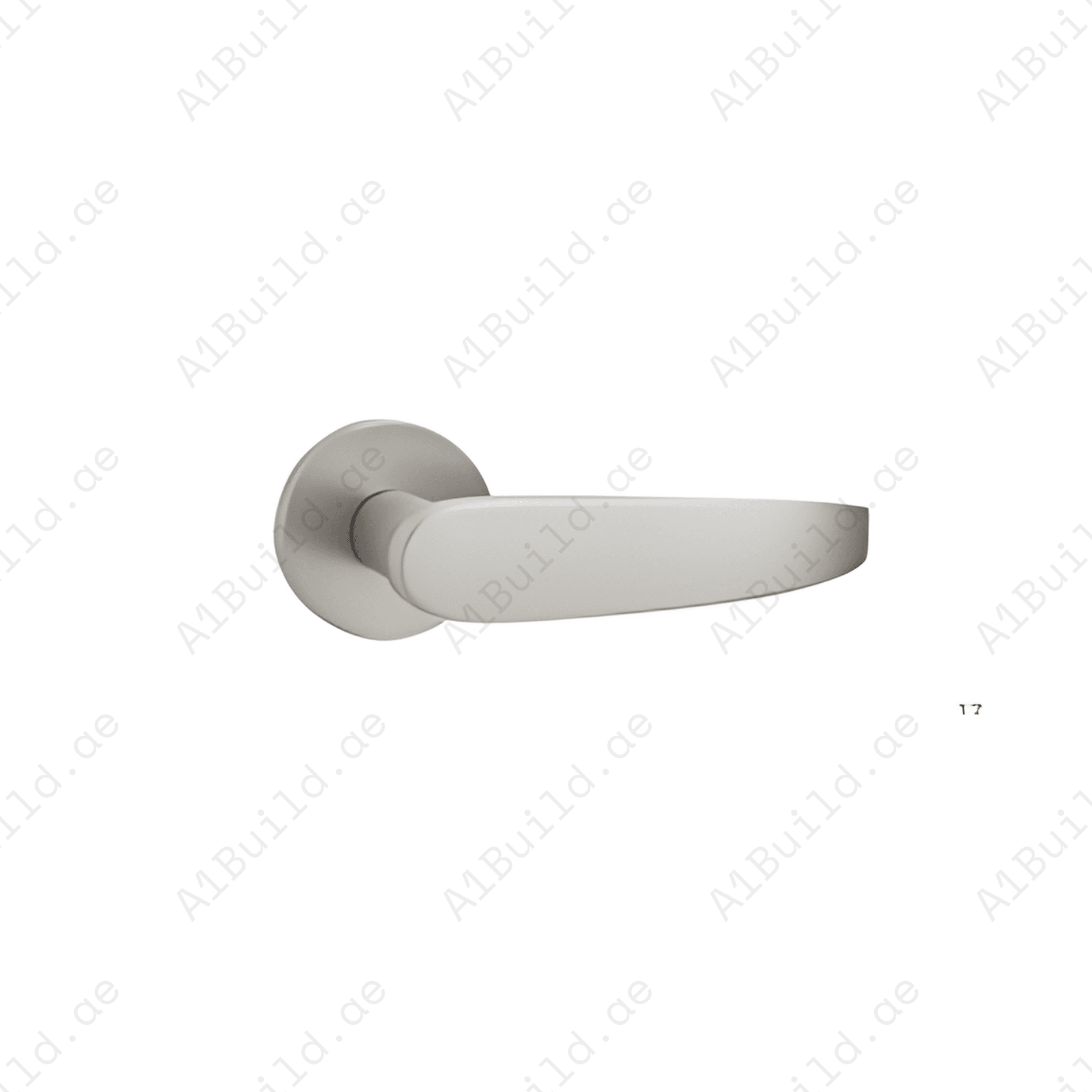 ZR-688 premium zinc alloy door lock handle in Matt Satin Nickel finish. Durable modern architectural hardware for homes, offices, and hotels.