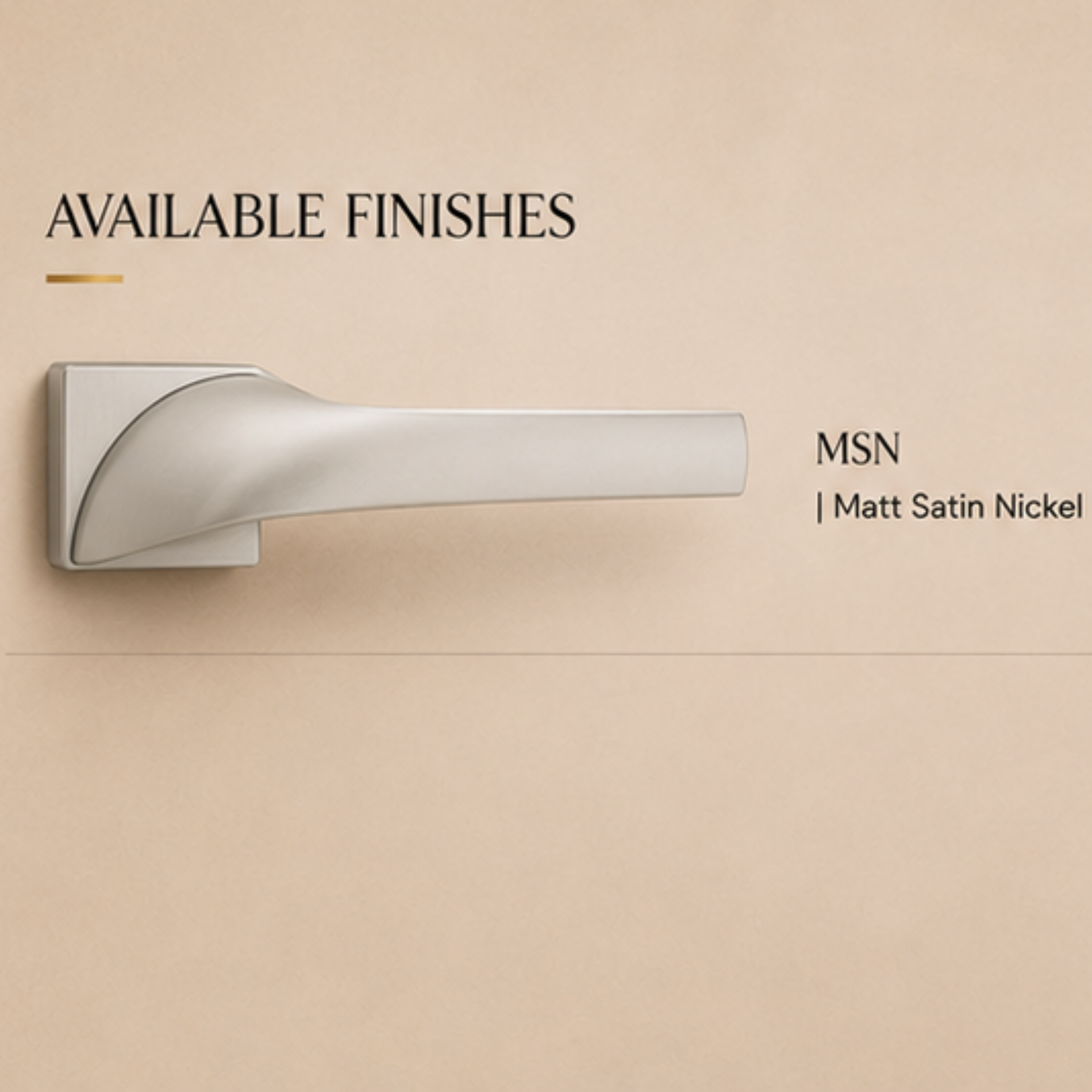 ZR18101 premium zinc alloy door lock handle in Matt Satin Nickel finish. Durable architectural hardware for modern homes, offices, and hotels.