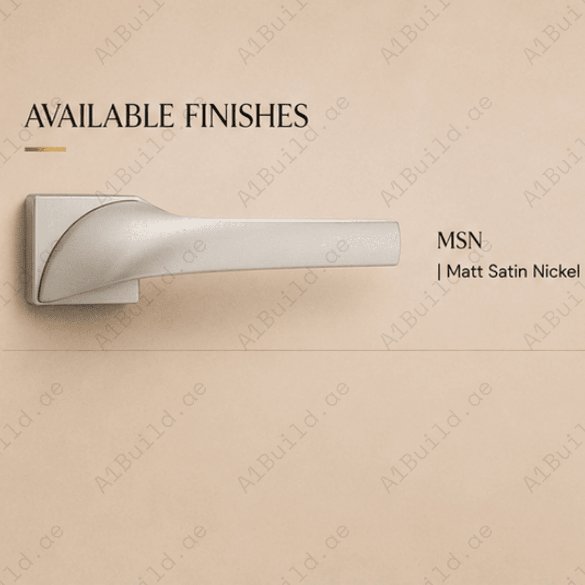 ZR18101 premium zinc alloy door lock handle in Matt Satin Nickel finish. Durable architectural hardware for modern homes, offices, and hotels.