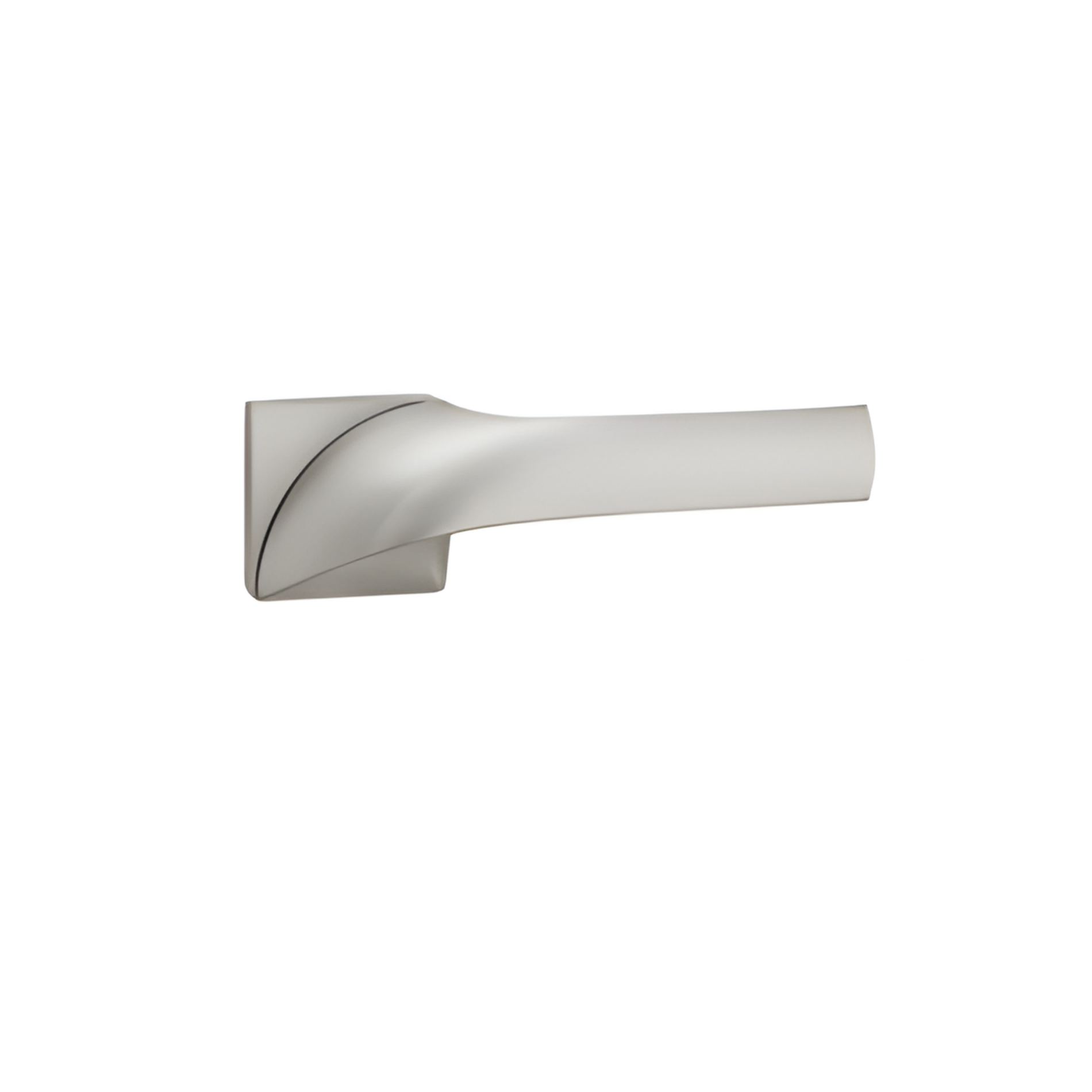 ZR18101 premium zinc alloy door lock handle in Matt Satin Nickel finish. Durable architectural hardware for modern homes, offices, and hotels.