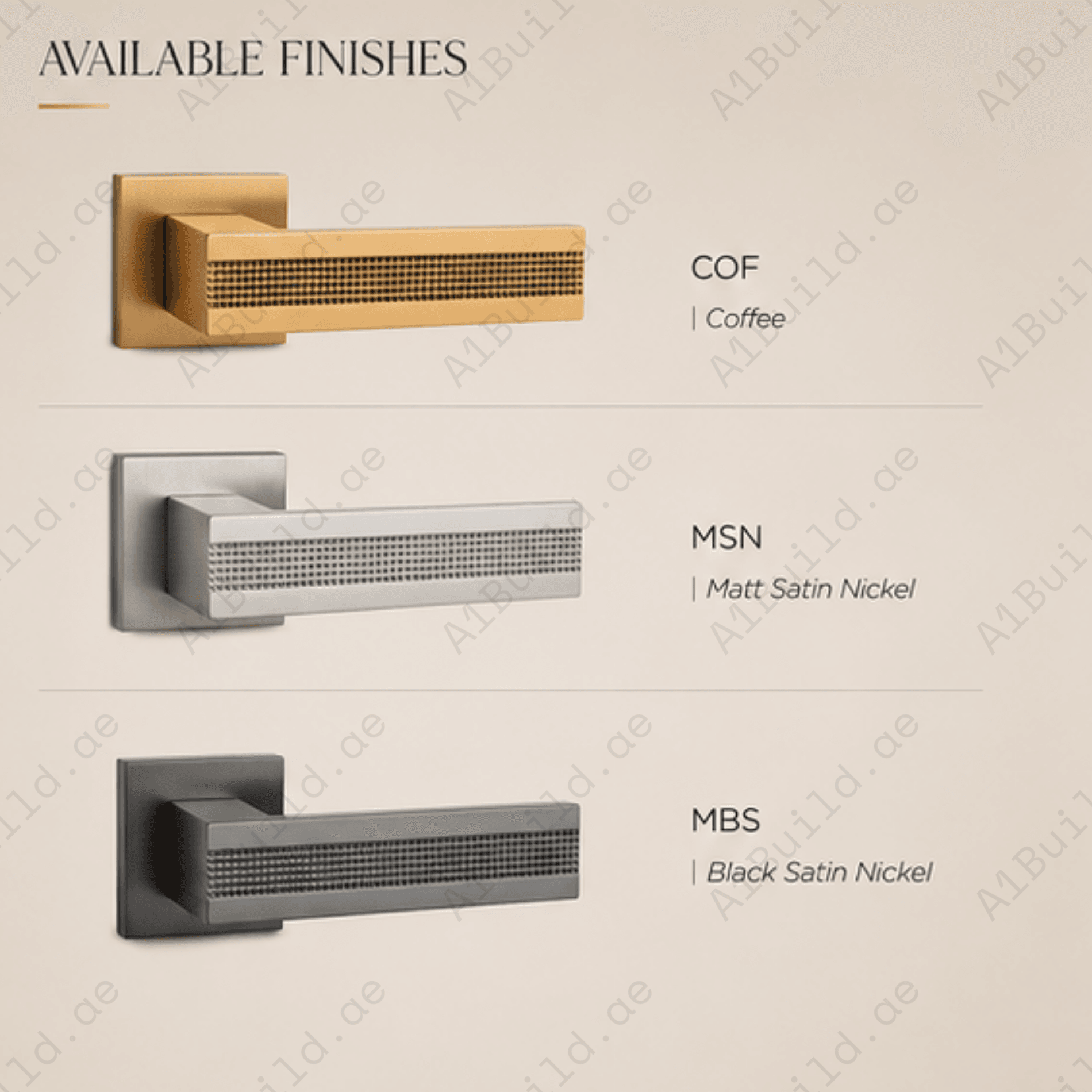 ZR200751 luxury zinc alloy door handle with COF Coffee, Black & Satin Nickel PVD finishes. Durable 129x53mm designer hardware for modern interiors.