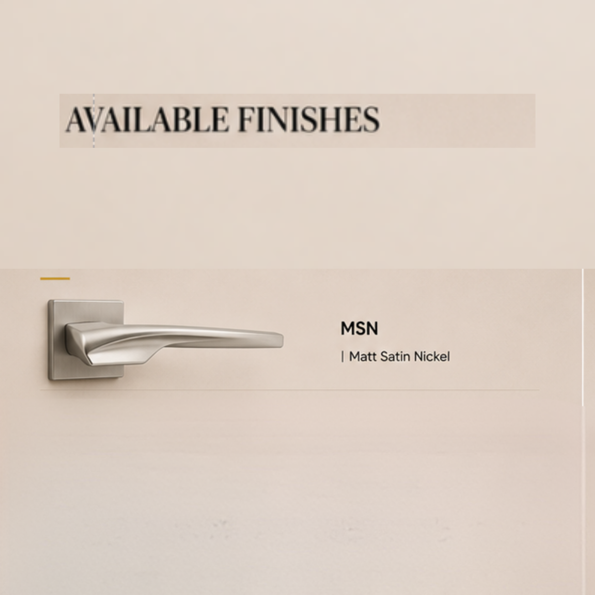 ZR200754 premium zinc alloy door lock handle in Matt Satin Nickel finish. Durable modern architectural hardware for homes, hotels, and offices.