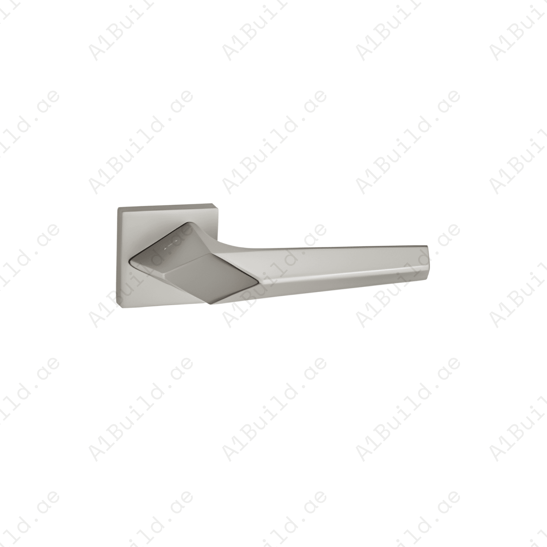ZR200819 premium zinc alloy door lock handle in Matt Satin Nickel finish. Durable architectural hardware for luxury homes, offices, and modern interiors.