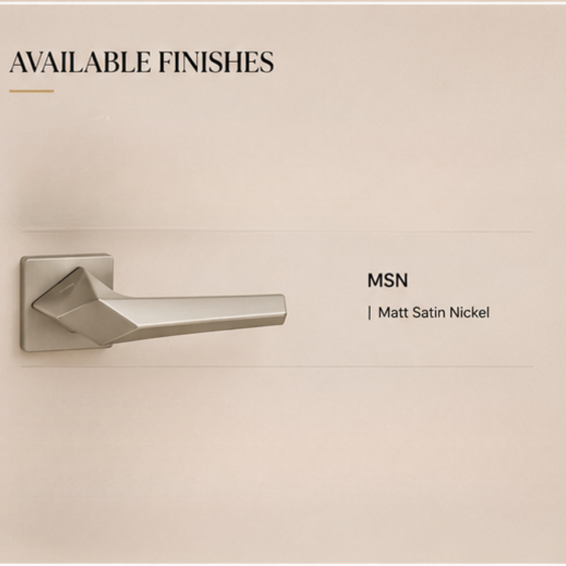 ZR200819 premium zinc alloy door lock handle in Matt Satin Nickel finish. Durable architectural hardware for luxury homes, offices, and modern interiors.