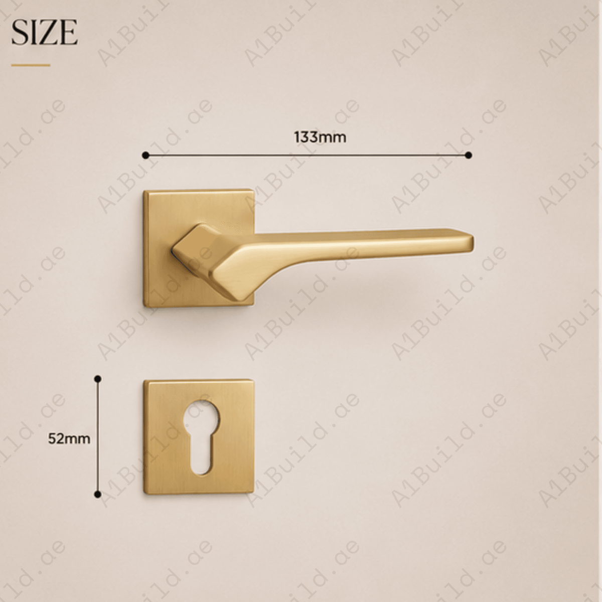 ZR210438 luxury zinc alloy door handle with Black, Satin Nickel, Antique Brass PVD finishes. Durable 133x52mm modern architectural hardware solution.