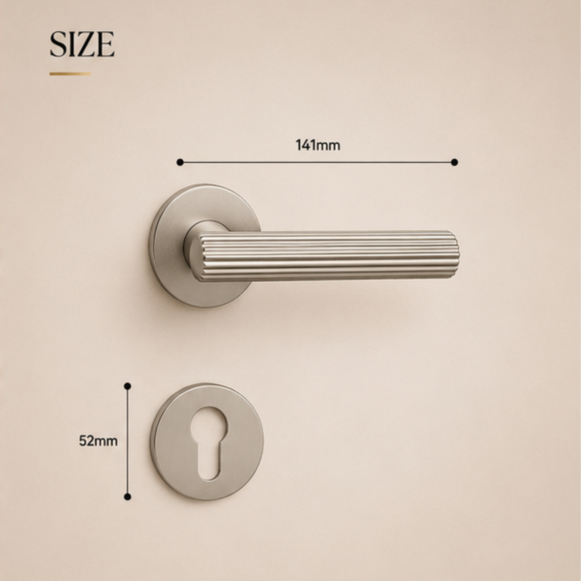 ZR210958 luxury zinc alloy door handle in Black, Matt Satin Nickel and Matt Satin Brass finishes. Premium designer hardware for modern interiors.