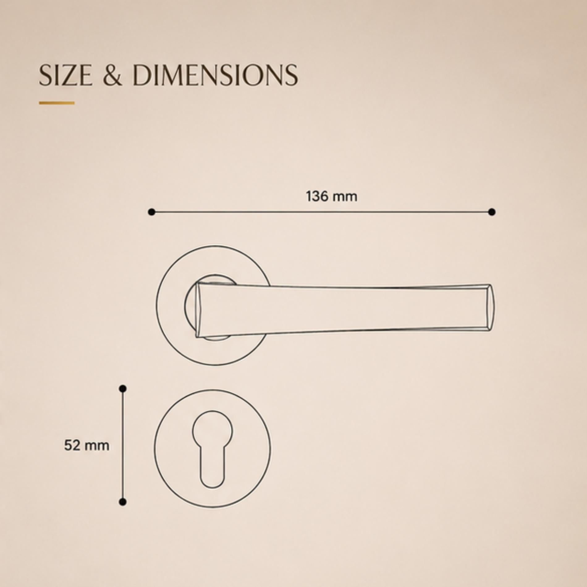 ZR230444 luxury zinc alloy door handle with Black Satin Nickel PVD finish. Premium architectural hardware for modern homes, hotels and offices.