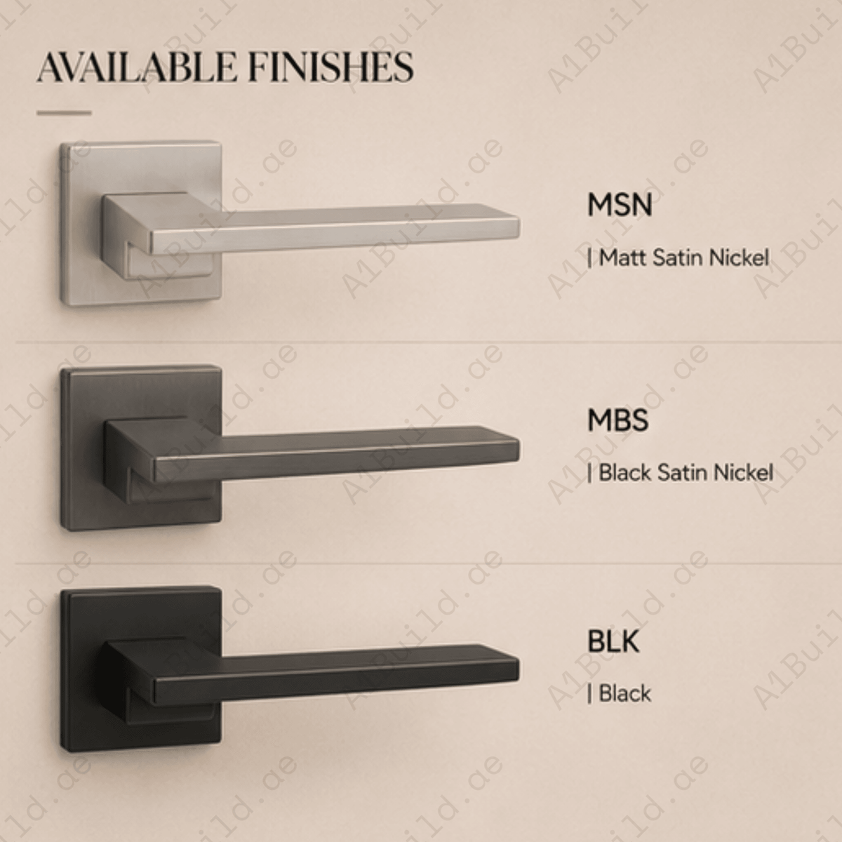 ZR230455 luxury zinc alloy door handle in Satin Brass, Coffee and Antique Brass finishes. Premium designer hardware for warm modern interiors.