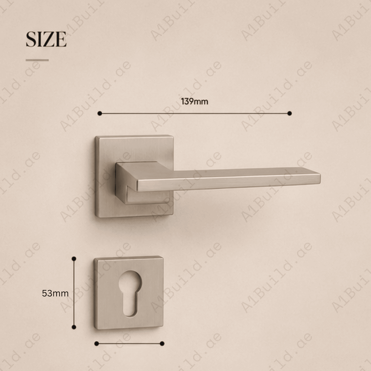 ZR230455 luxury zinc alloy door handle in Satin Brass, Coffee and Antique Brass finishes. Premium designer hardware for warm modern interiors.