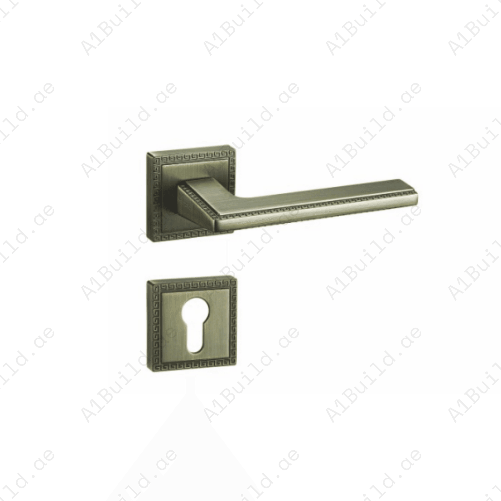 ZR230455 luxury zinc alloy door handle in Satin Brass, Coffee and Antique Brass finishes. Premium designer hardware for warm modern interiors.