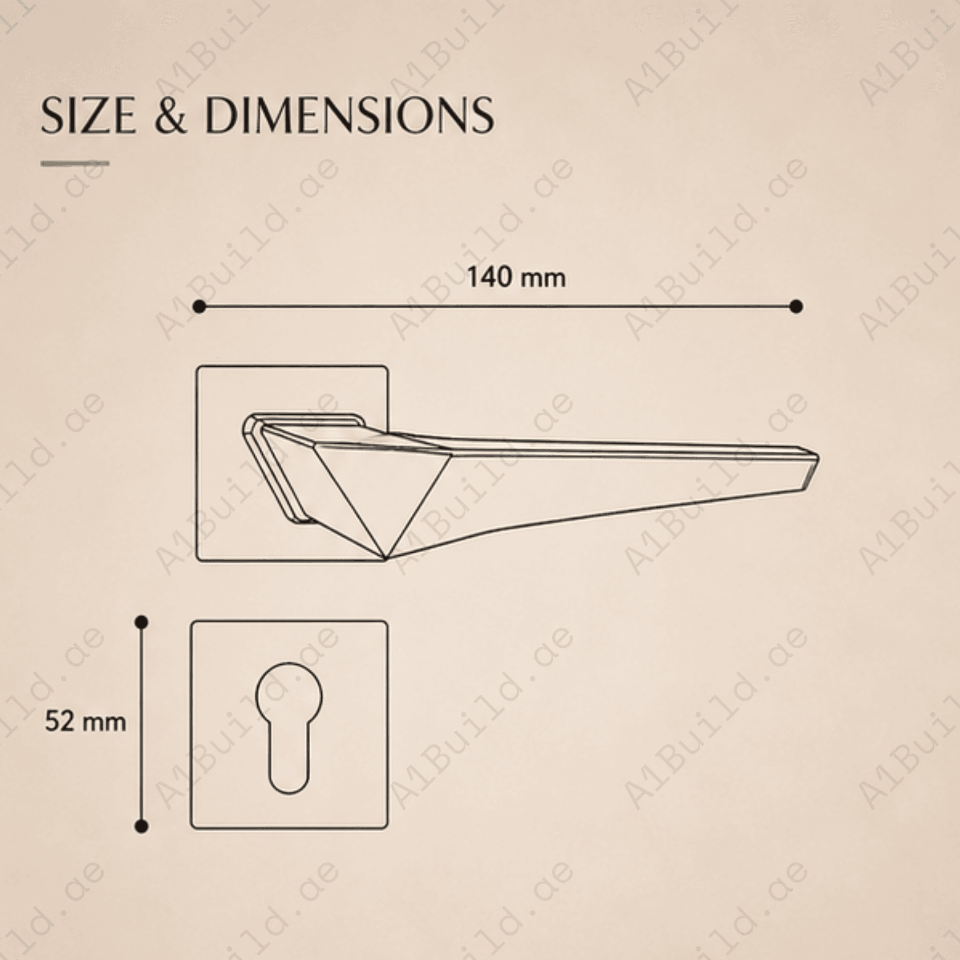 ZR230468 luxury zinc alloy door handle in Satin Nickel, Satin Brass and Antique Brass finishes. Premium modern hardware for elegant interiors.