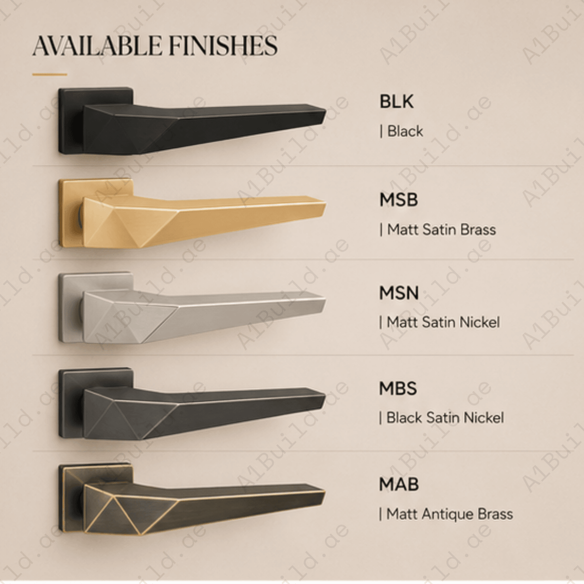 ZR230469 luxury zinc alloy lock handle in Black, Satin Brass, Satin Nickel & Antique Brass finishes. Premium 155mm architectural hardware for interiors.