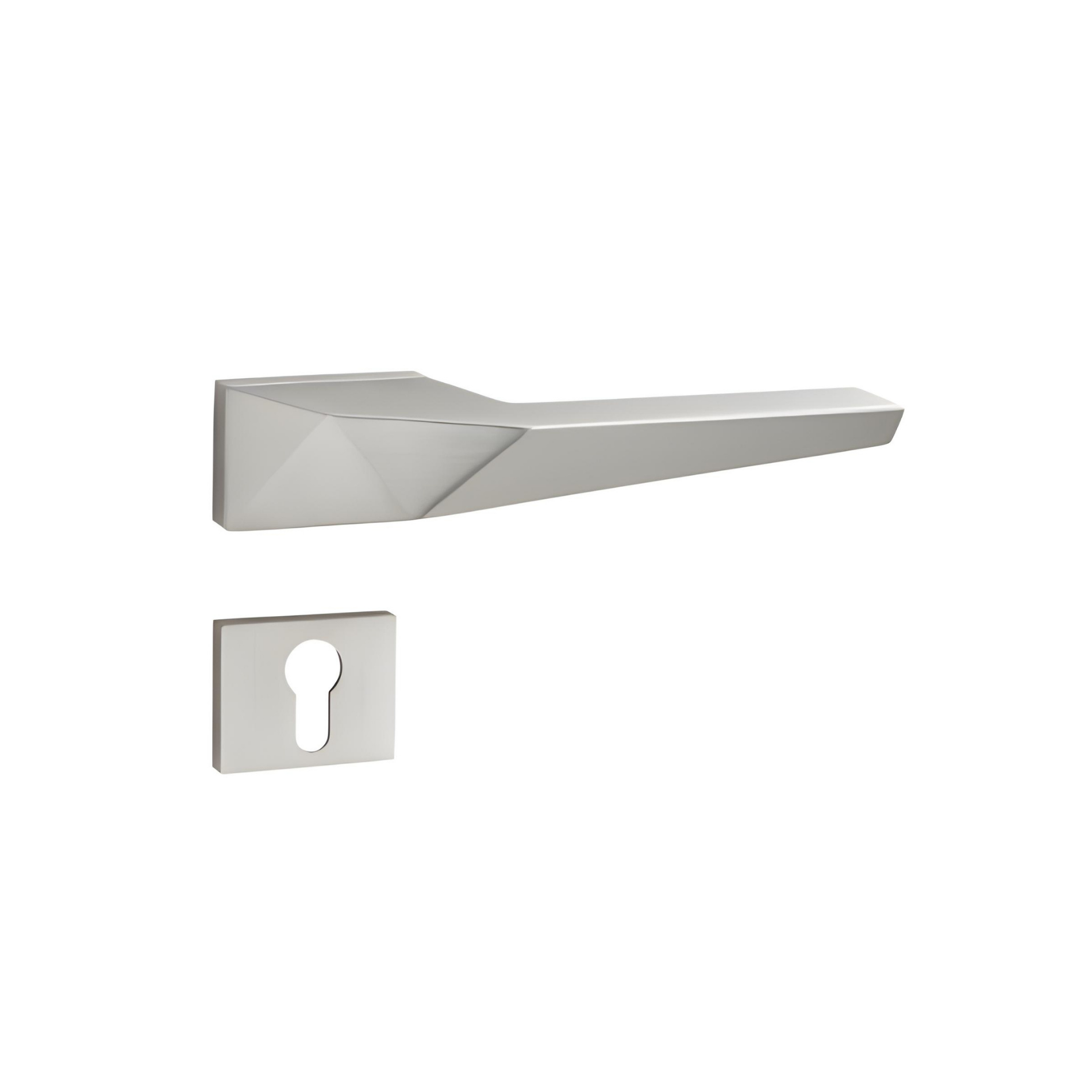 ZR230469 luxury zinc alloy lock handle in Black, Satin Brass, Satin Nickel & Antique Brass finishes. Premium 155mm architectural hardware for interiors.