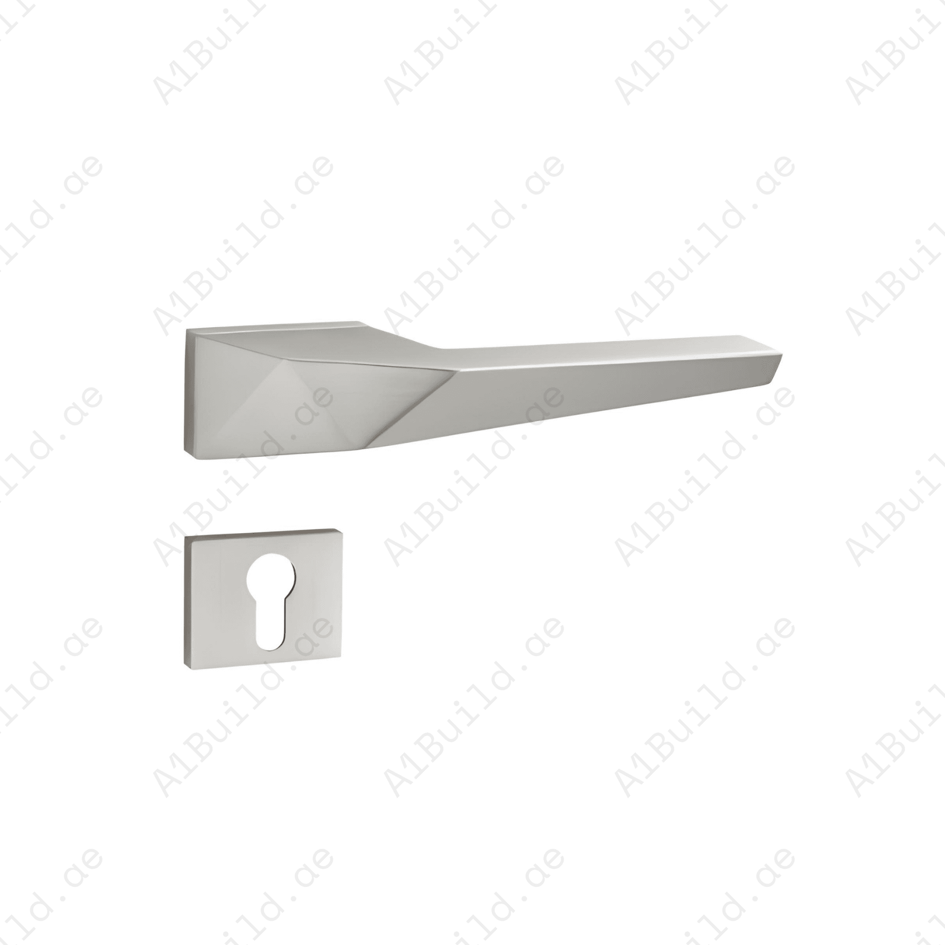 ZR230469 luxury zinc alloy lock handle in Black, Satin Brass, Satin Nickel & Antique Brass finishes. Premium 155mm architectural hardware for interiors.
