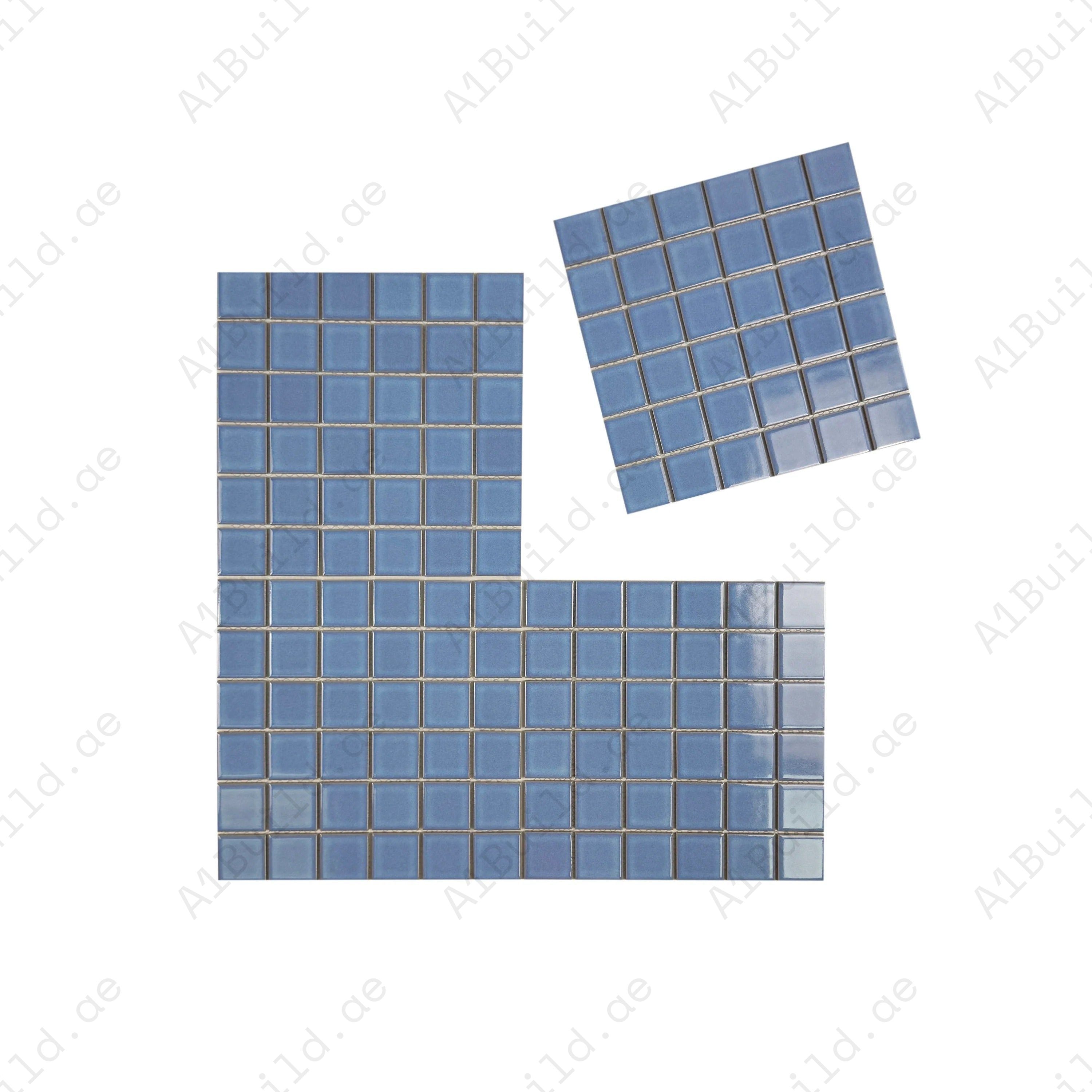 Zen Sky Blue Crystalline Glazed Porcelain Mosaic – premium, slip-resistant tiles for pools, spas & water features, ensuring luxury, safety & durability.