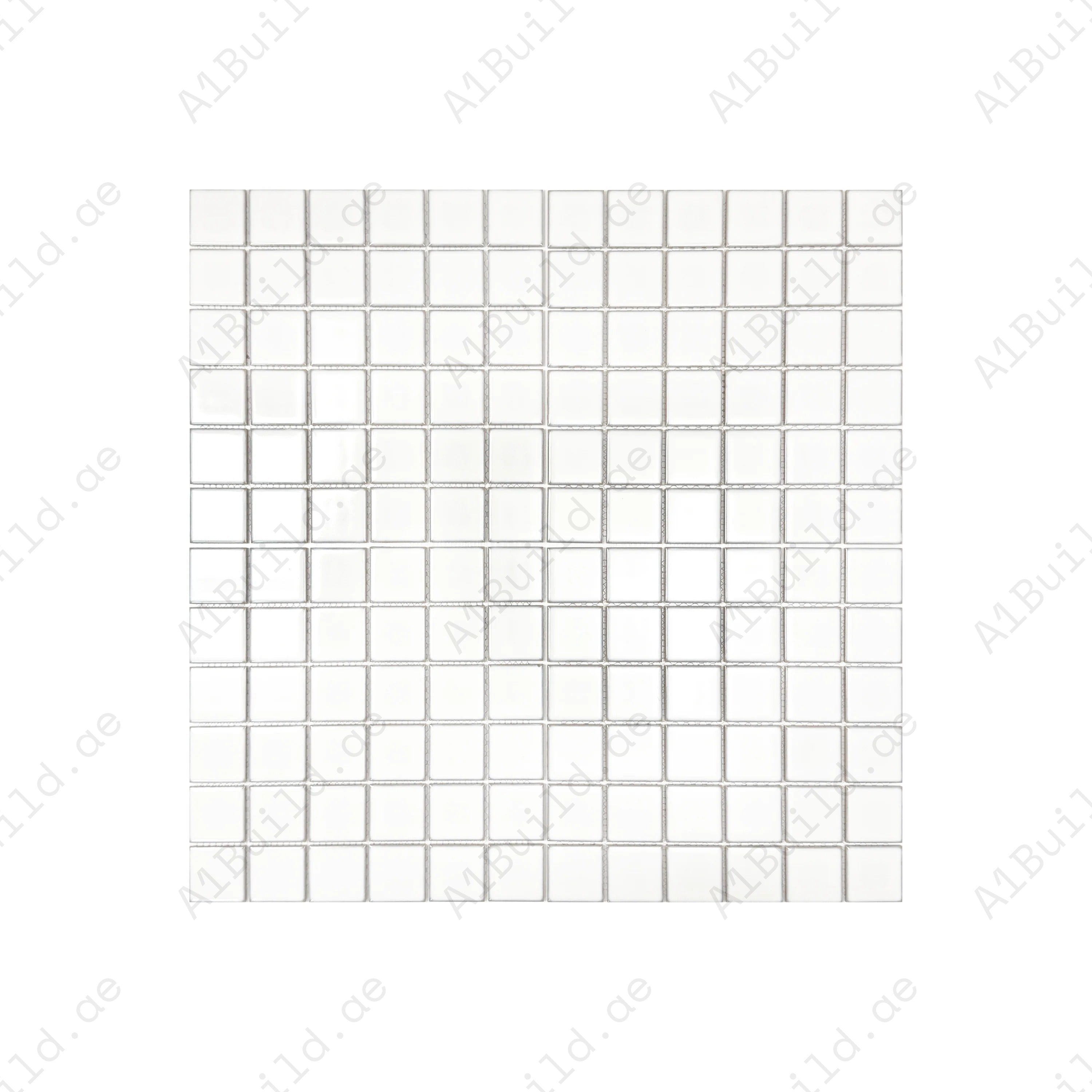 Zen White Crystalline Glazed Porcelain Mosaic – durable, slip-resistant tiles for swimming pools, spas & water features, offering luxury, safety & strength.