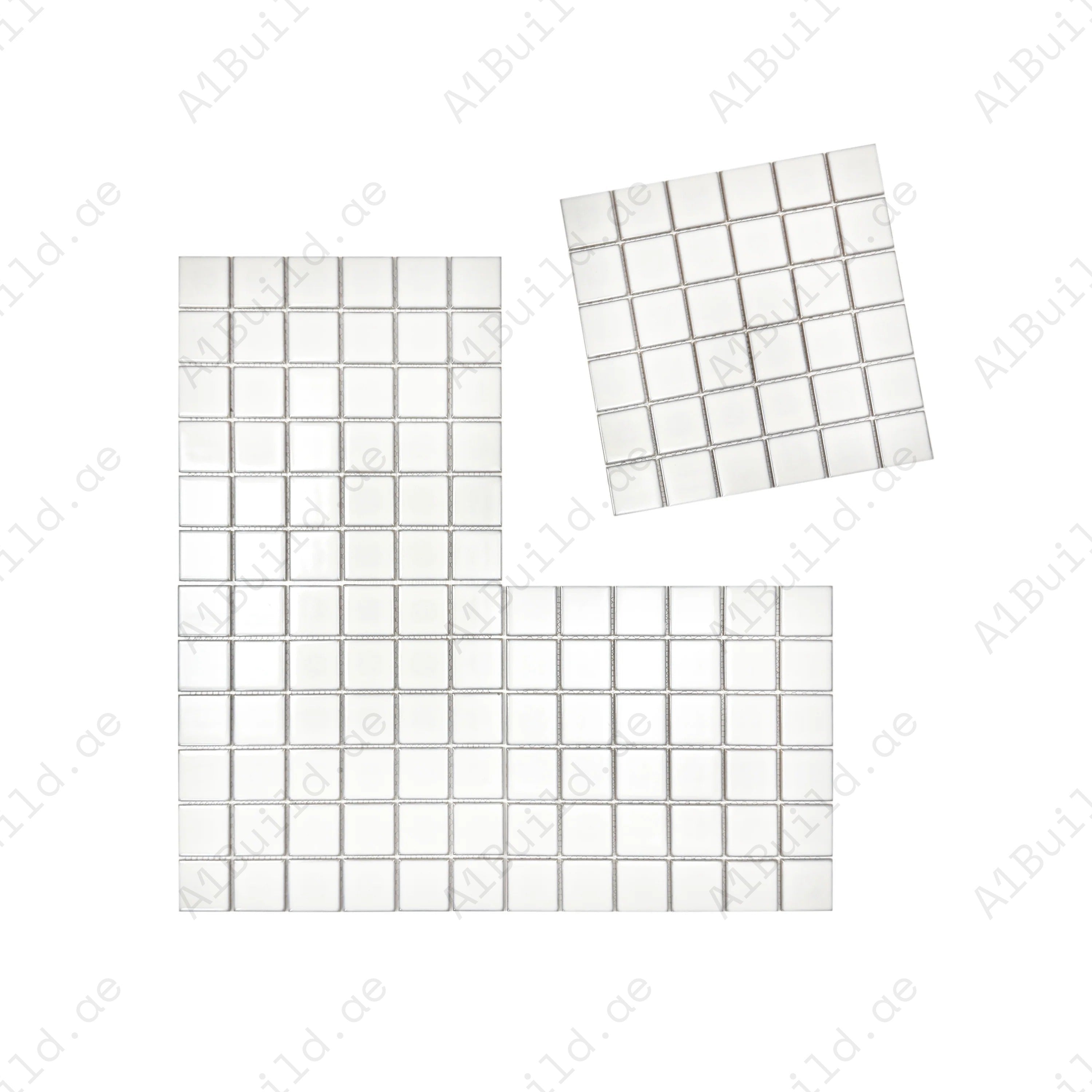 Zen White Crystalline Glazed Porcelain Mosaic – durable, slip-resistant tiles for swimming pools, spas & water features, offering luxury, safety & strength.